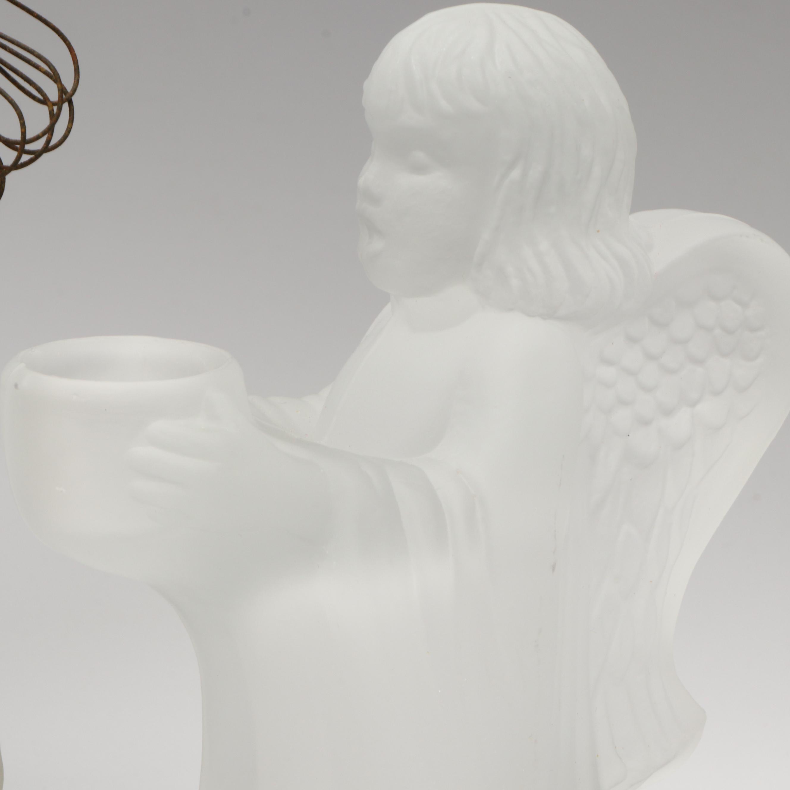 Willow Tree "Welcoming Angel" and More Figurines with Ceramic Incense Burner