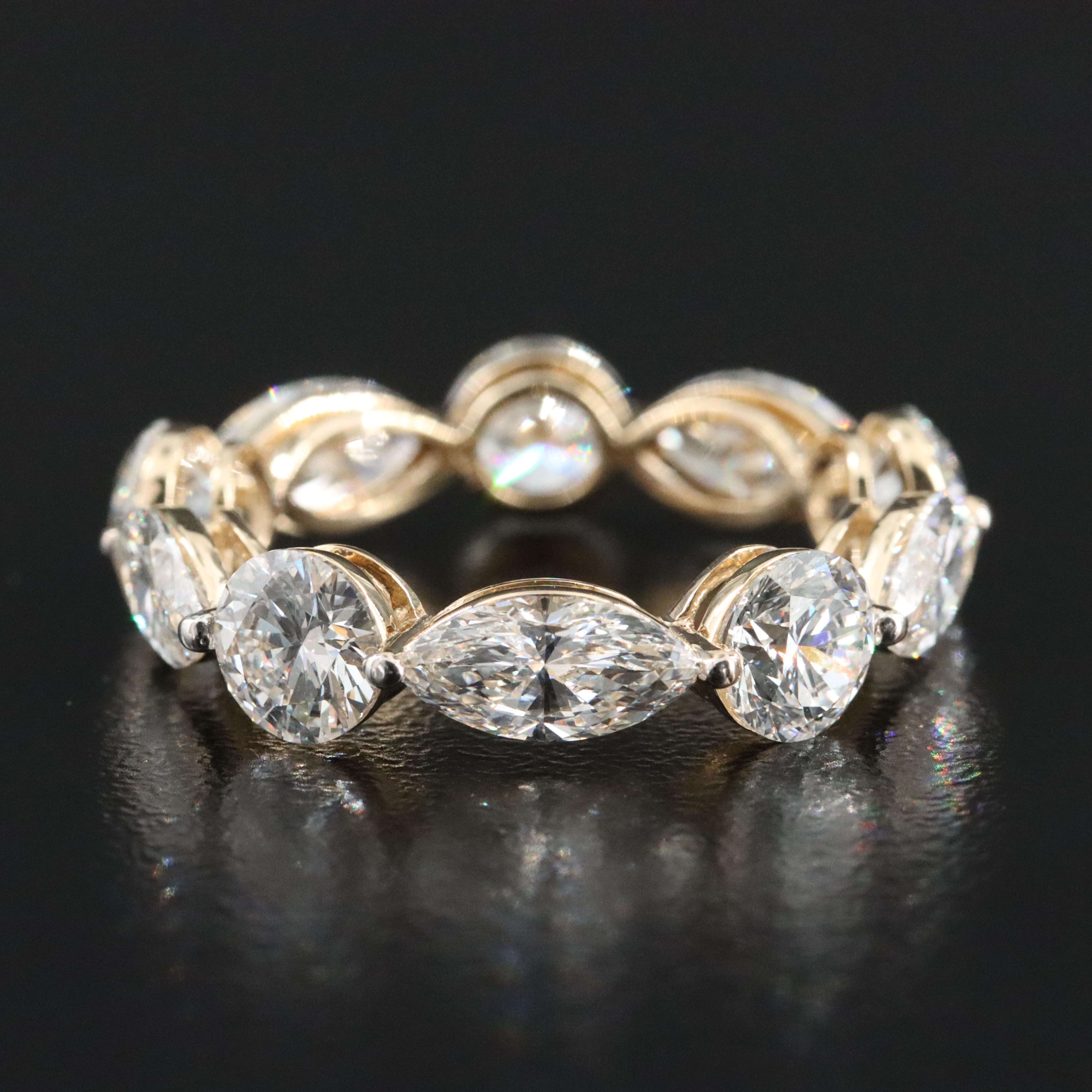 14K 5.70 CTW Lab Grown Diamond Eternity Band