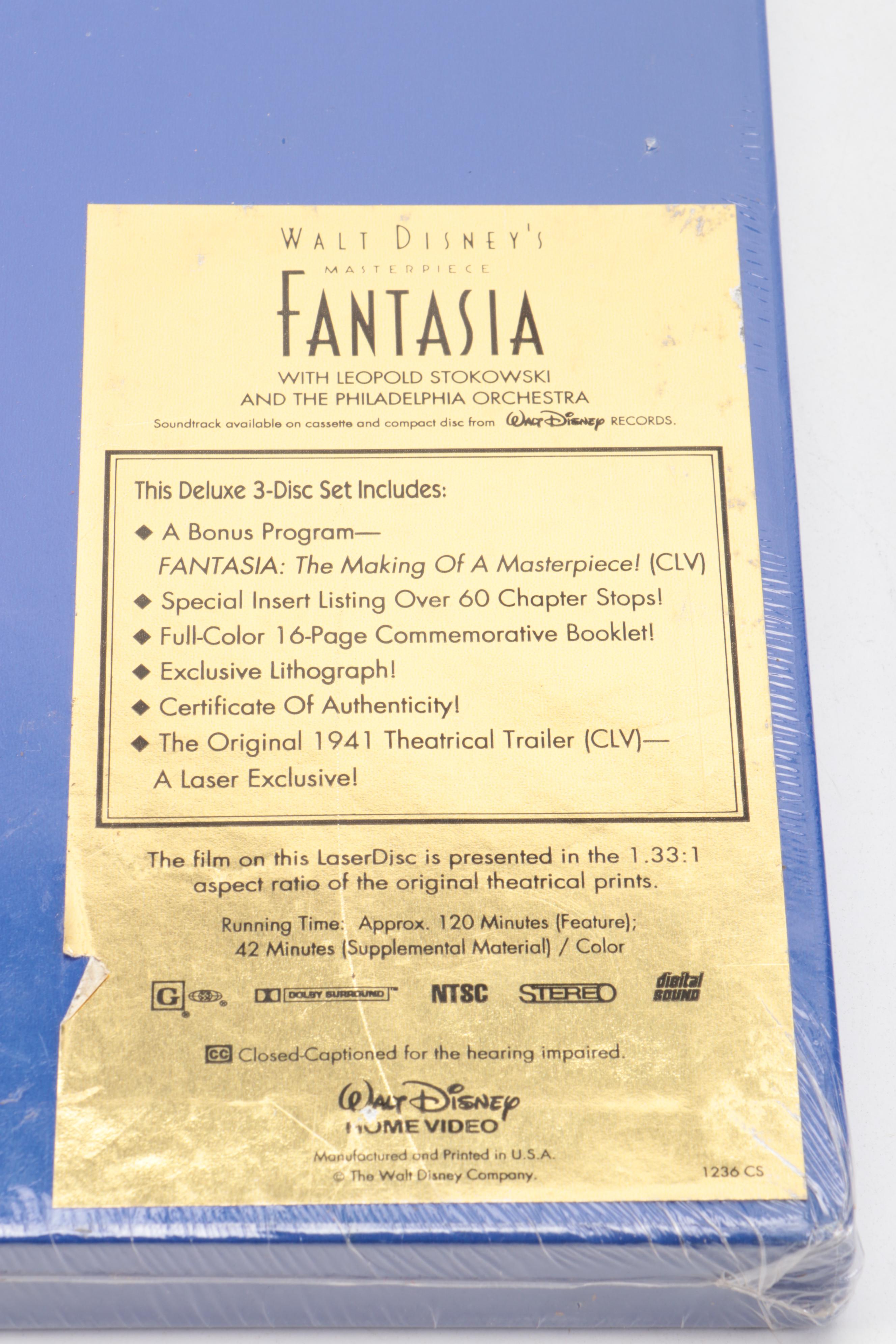 First Edition "The Art of Walt Disney" with "Fantasia" LaserDisc Set and More