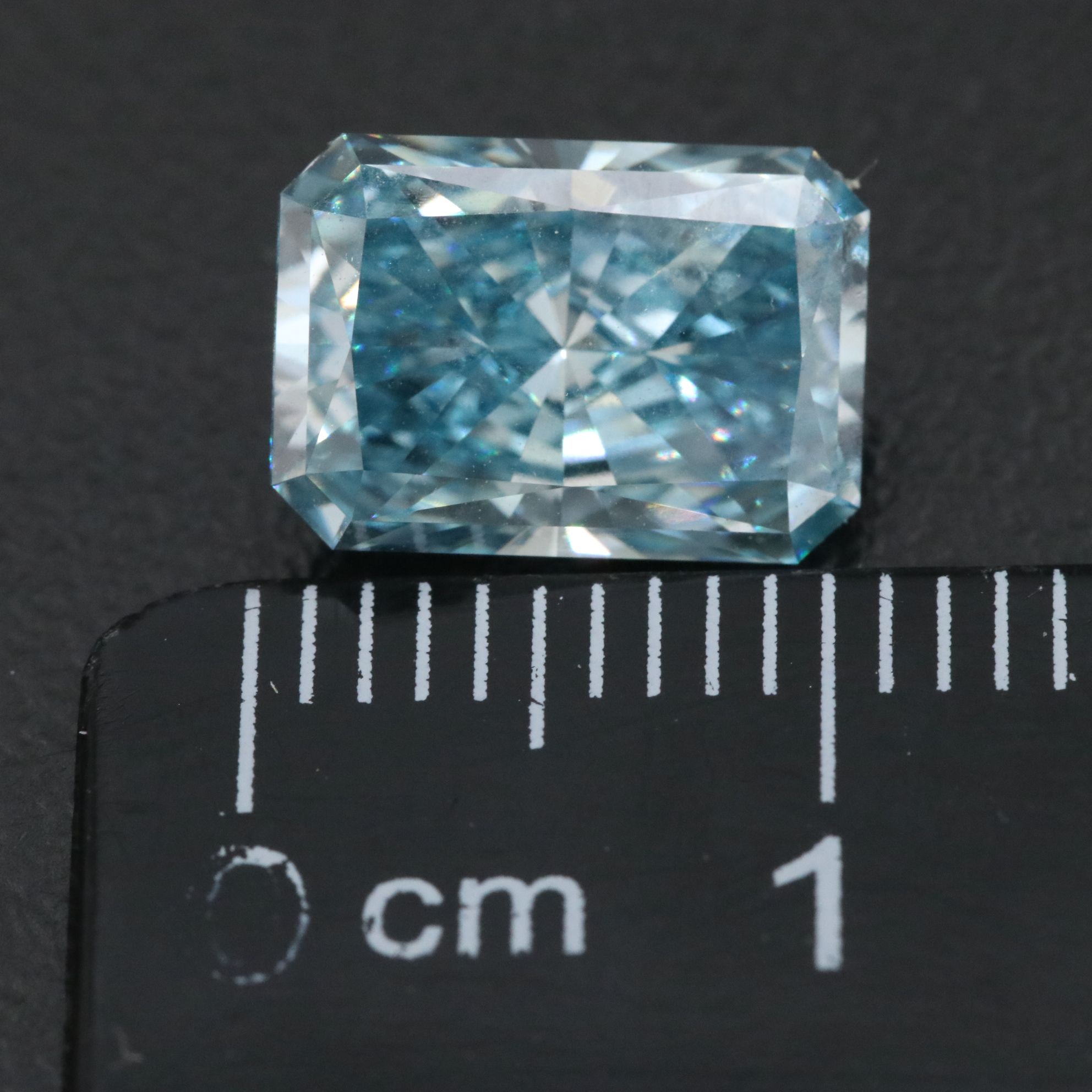 Loose 3.03 CT Lab Grown Fancy Blue Diamond with IGI Report