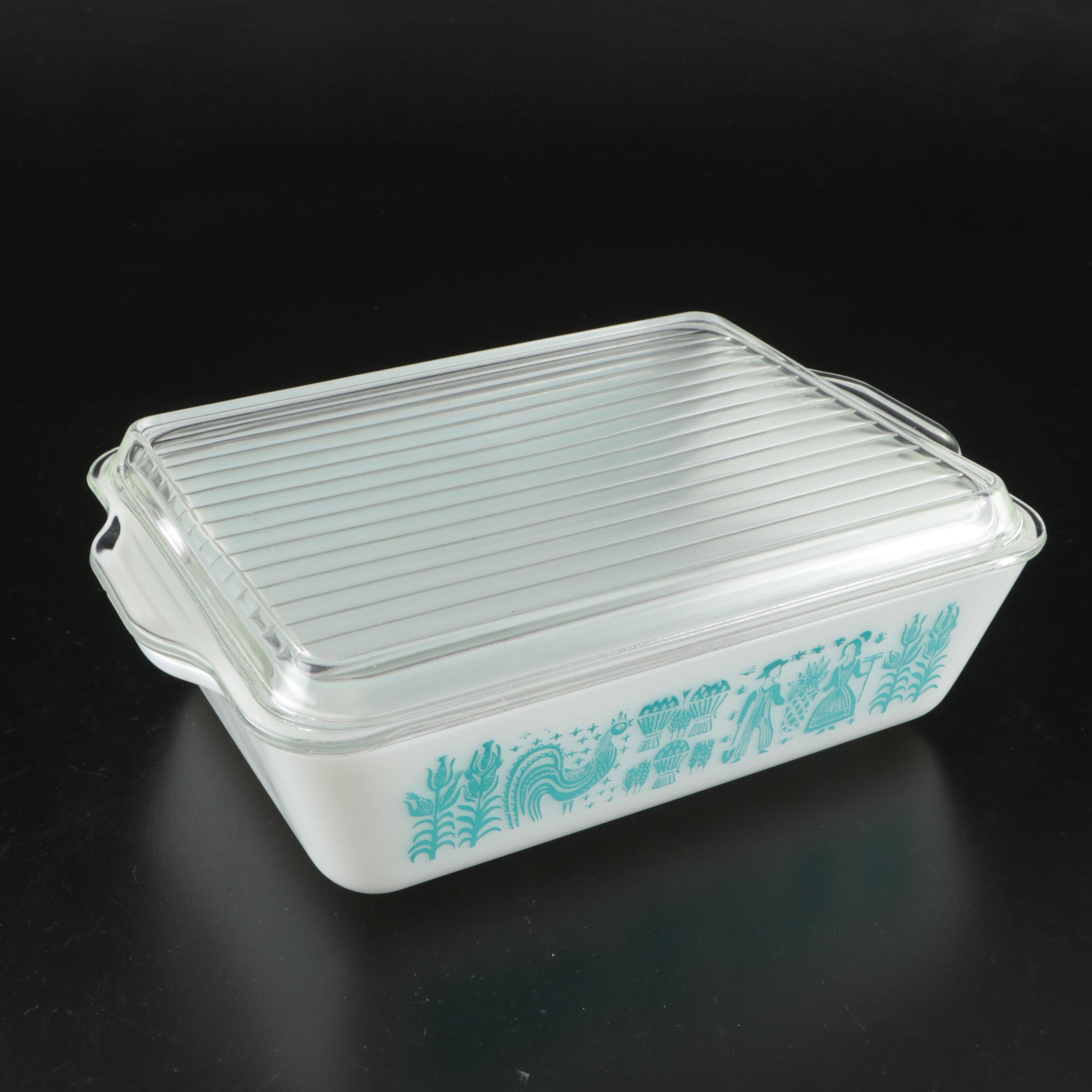 Pyrex "Floral Bouquet" and "Blue Cornflower" Glass and Ceramic Bakeware