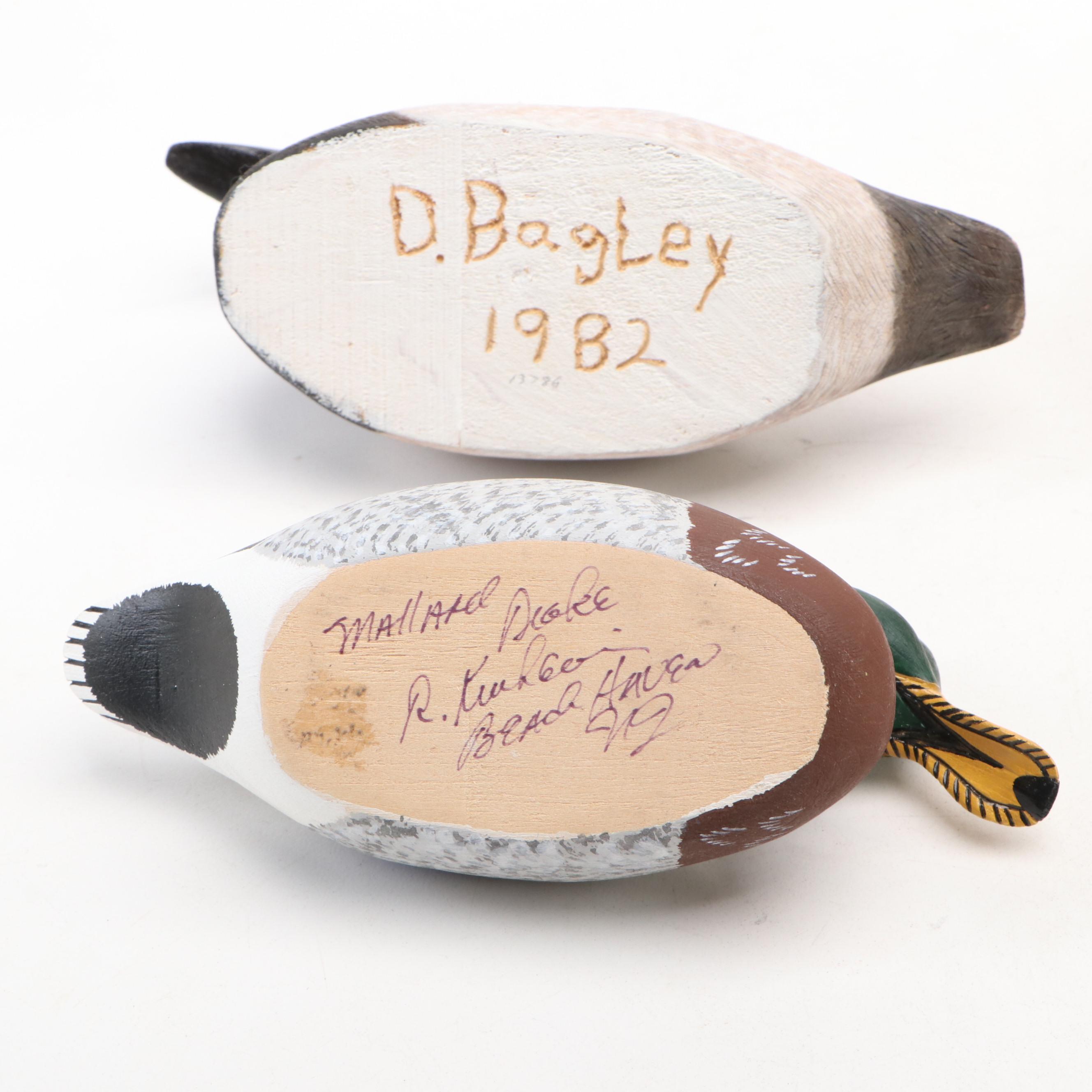 Gourd Birdhouse and Baskets with Duck Decoys and Bird Figure