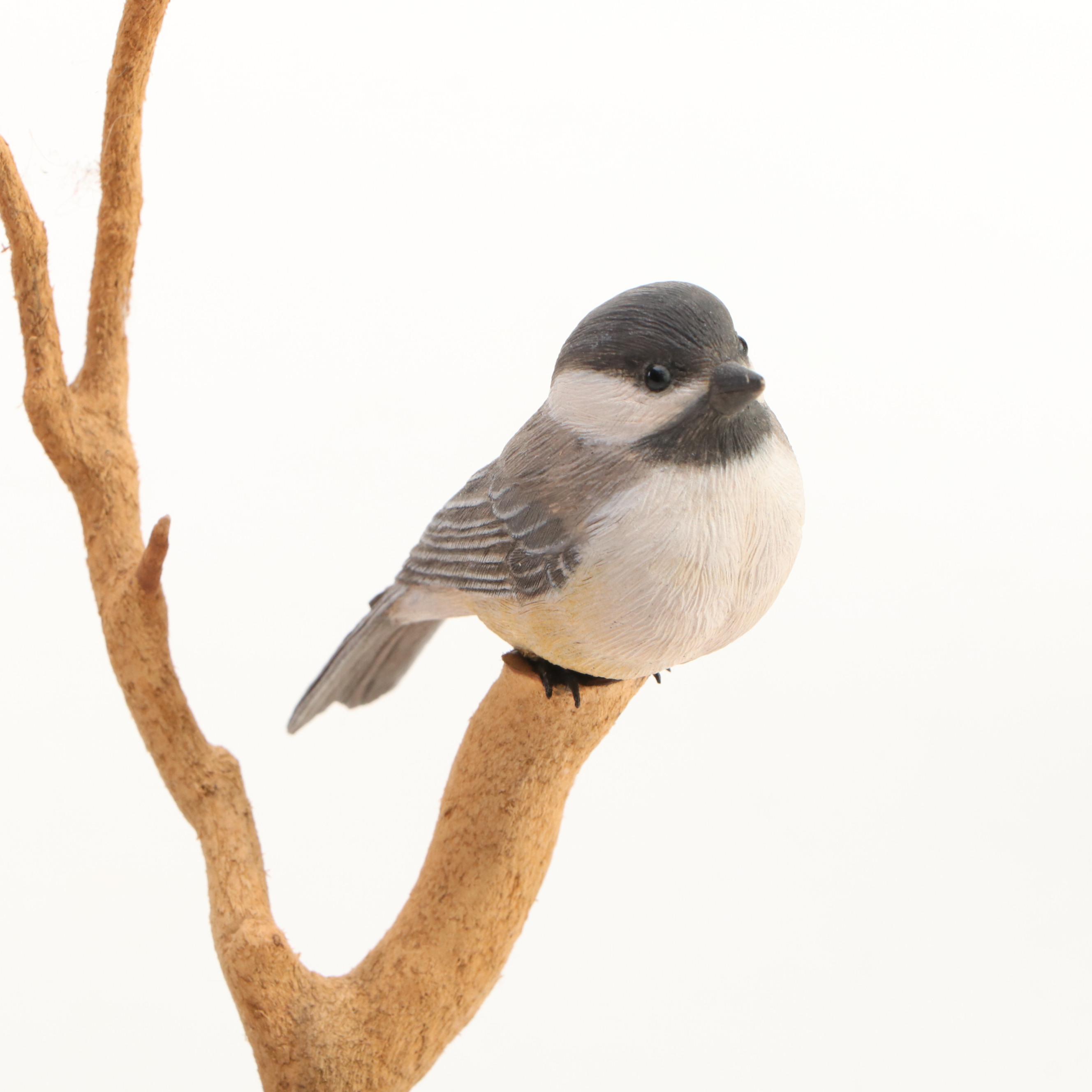 Gourd Birdhouse and Baskets with Duck Decoys and Bird Figure
