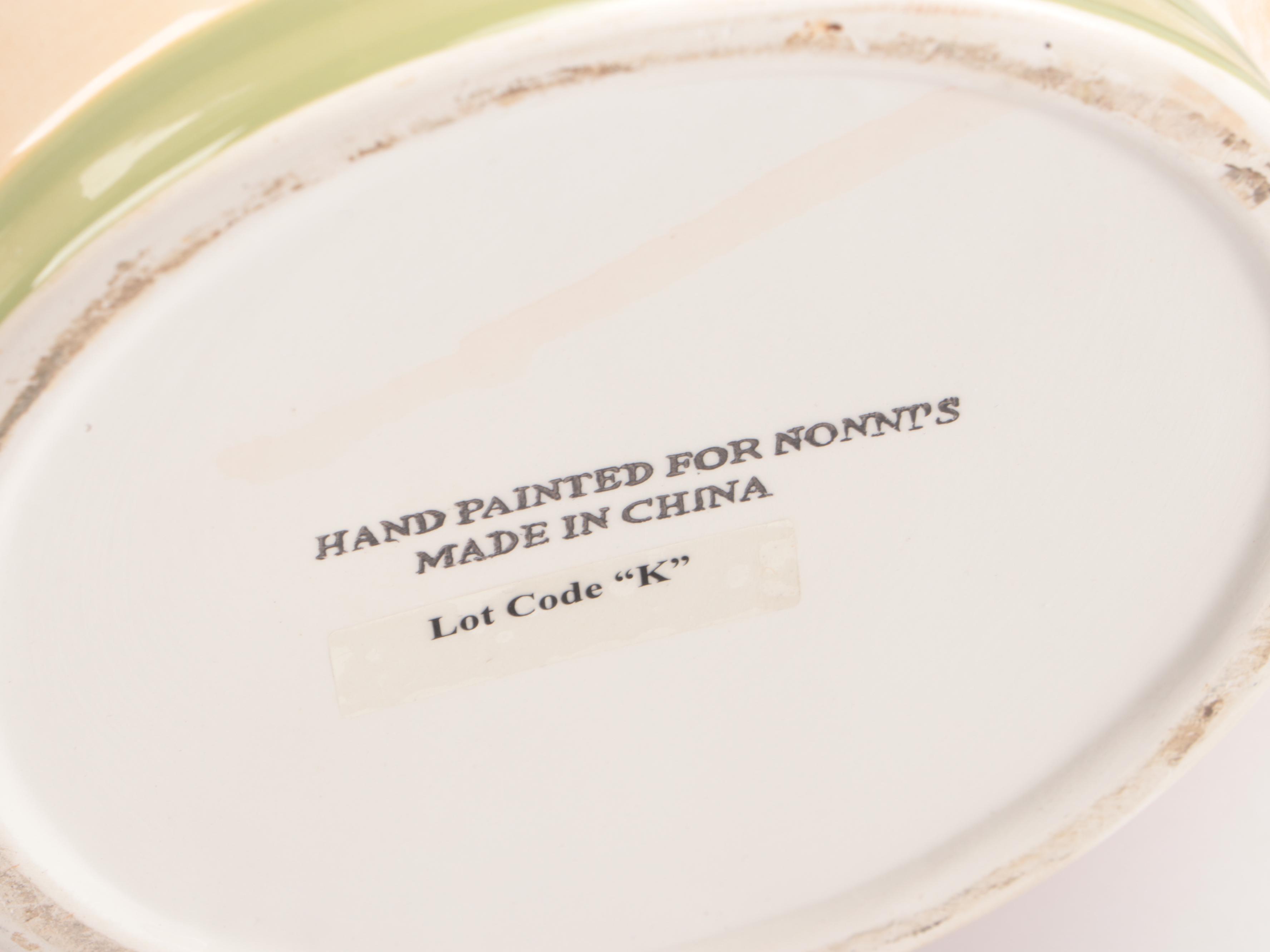 Italian Style Ceramic Hand-Painted Biscotti and Other Cookie Jars