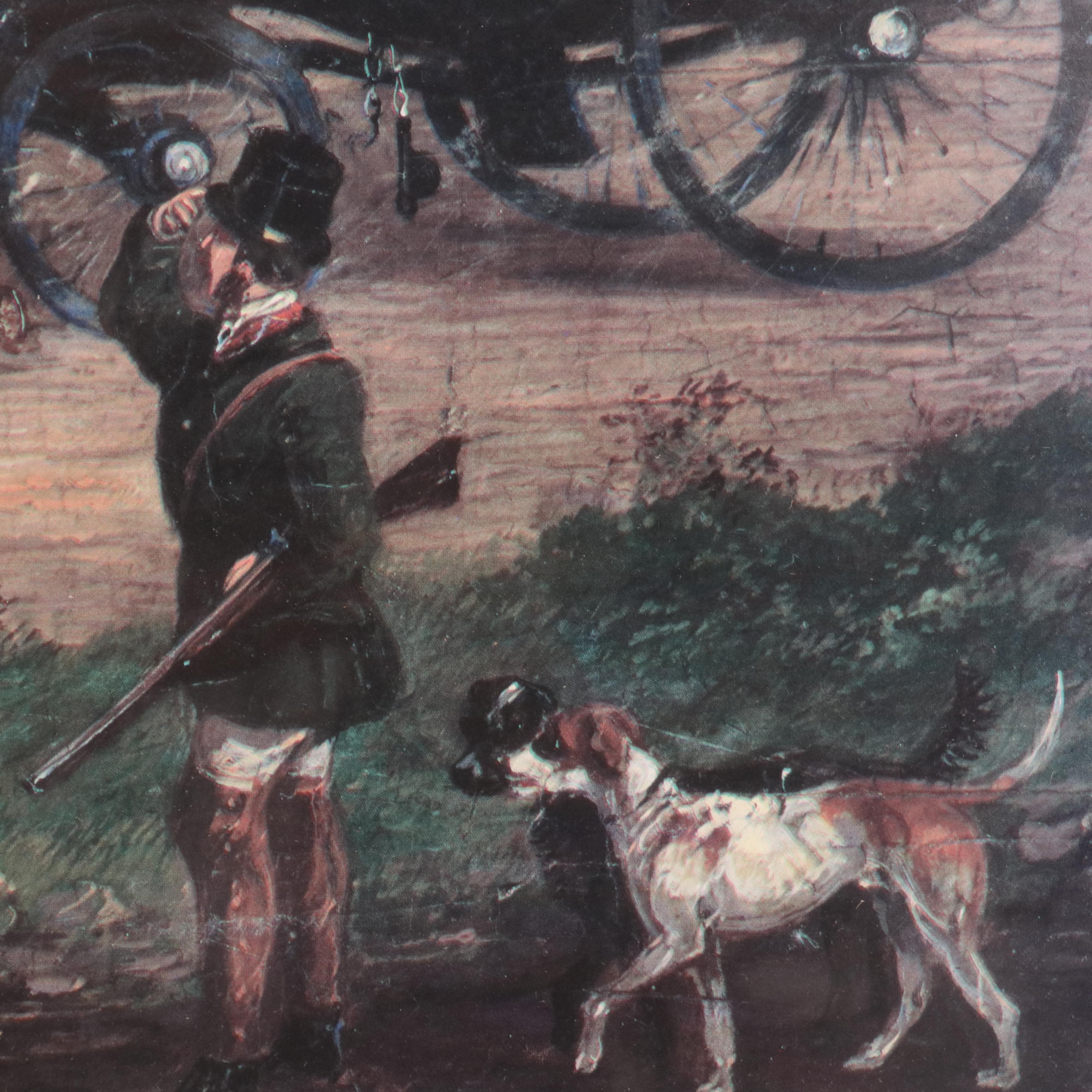 After Samuel Henry Gordon Alken Offset Lithograph "A Stage Coach Passing a Meet"