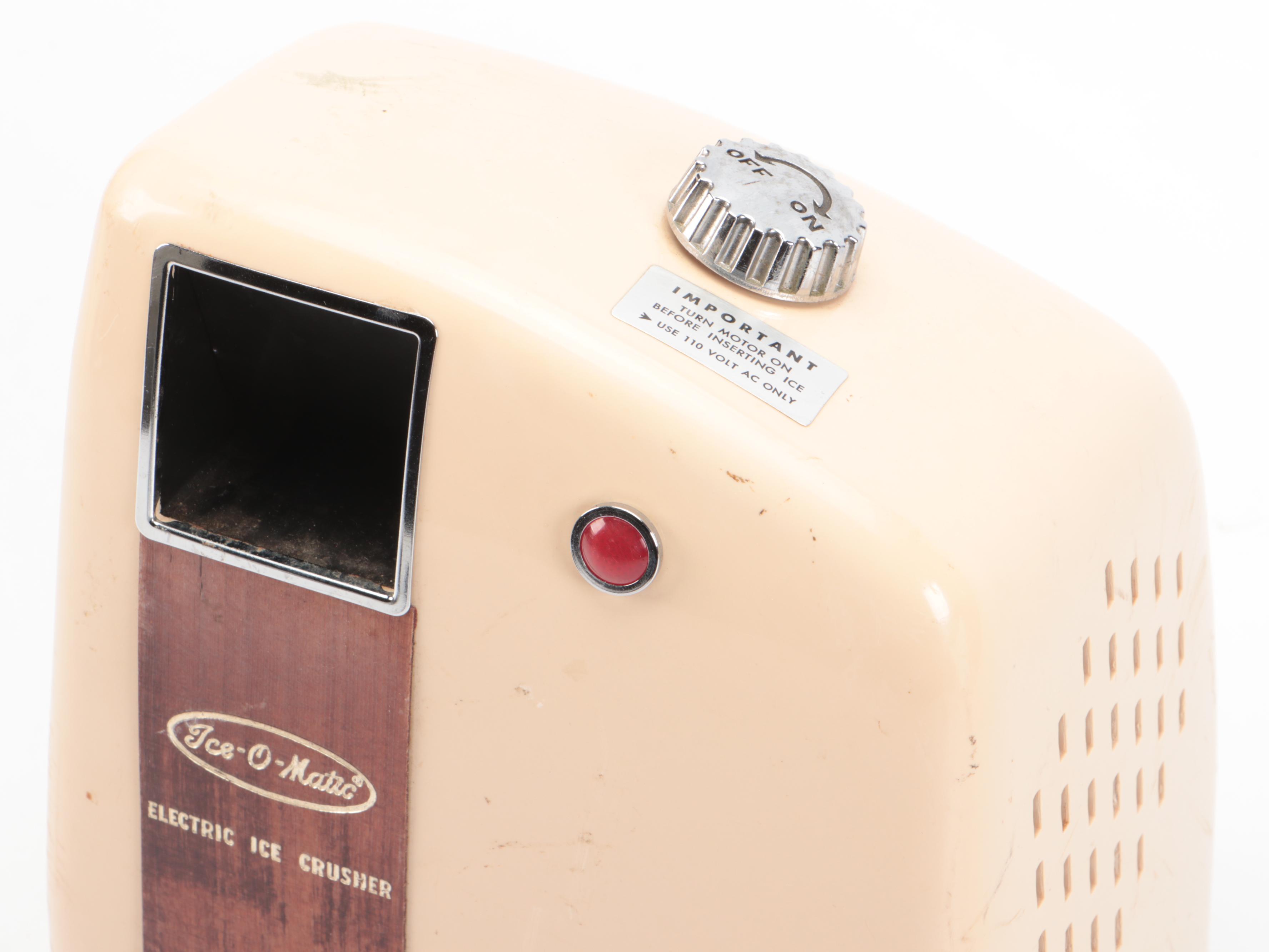 Ice-O-Matic Electric Ice Crusher, Mid-20th Century