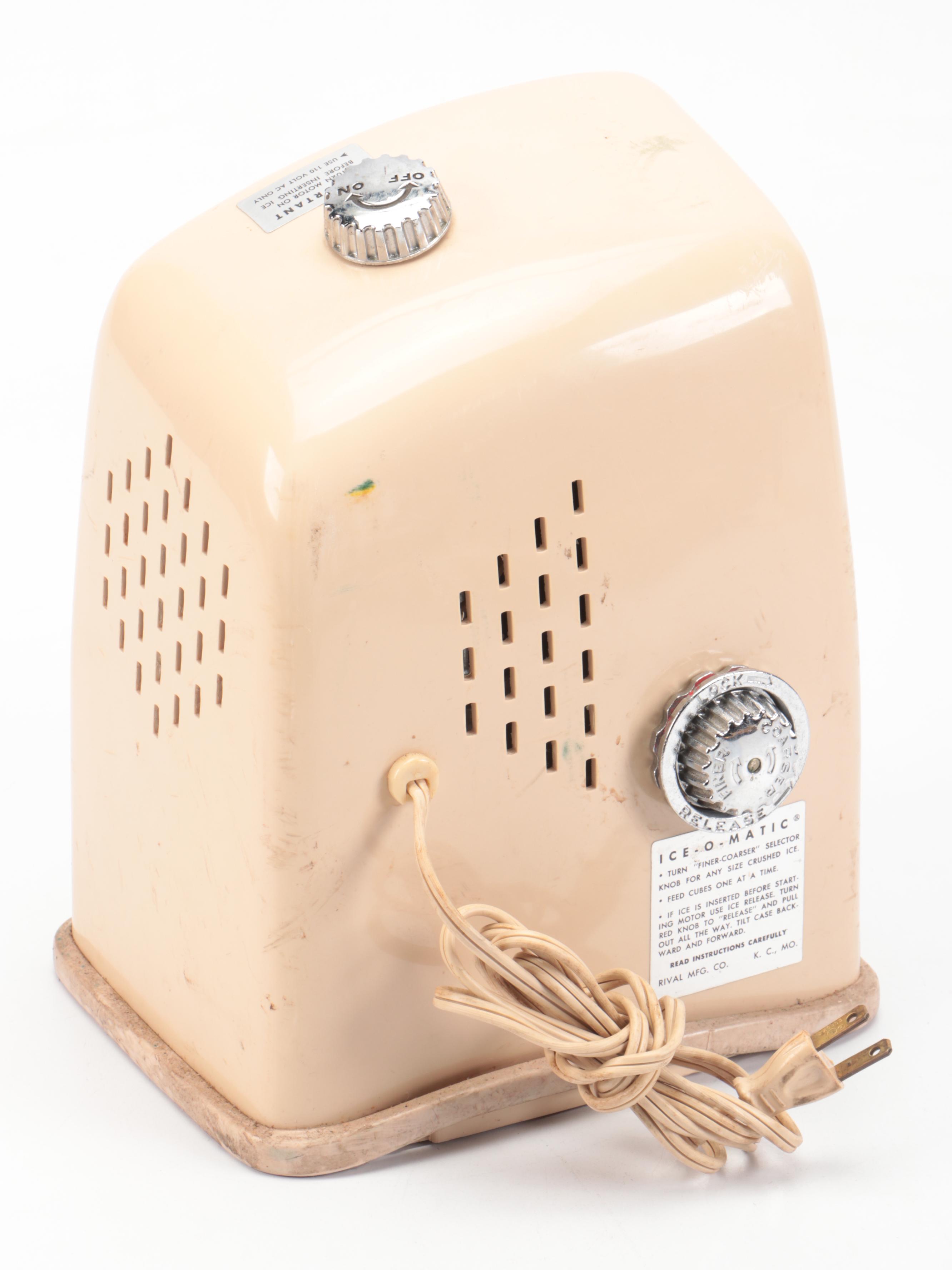 Ice-O-Matic Electric Ice Crusher, Mid-20th Century
