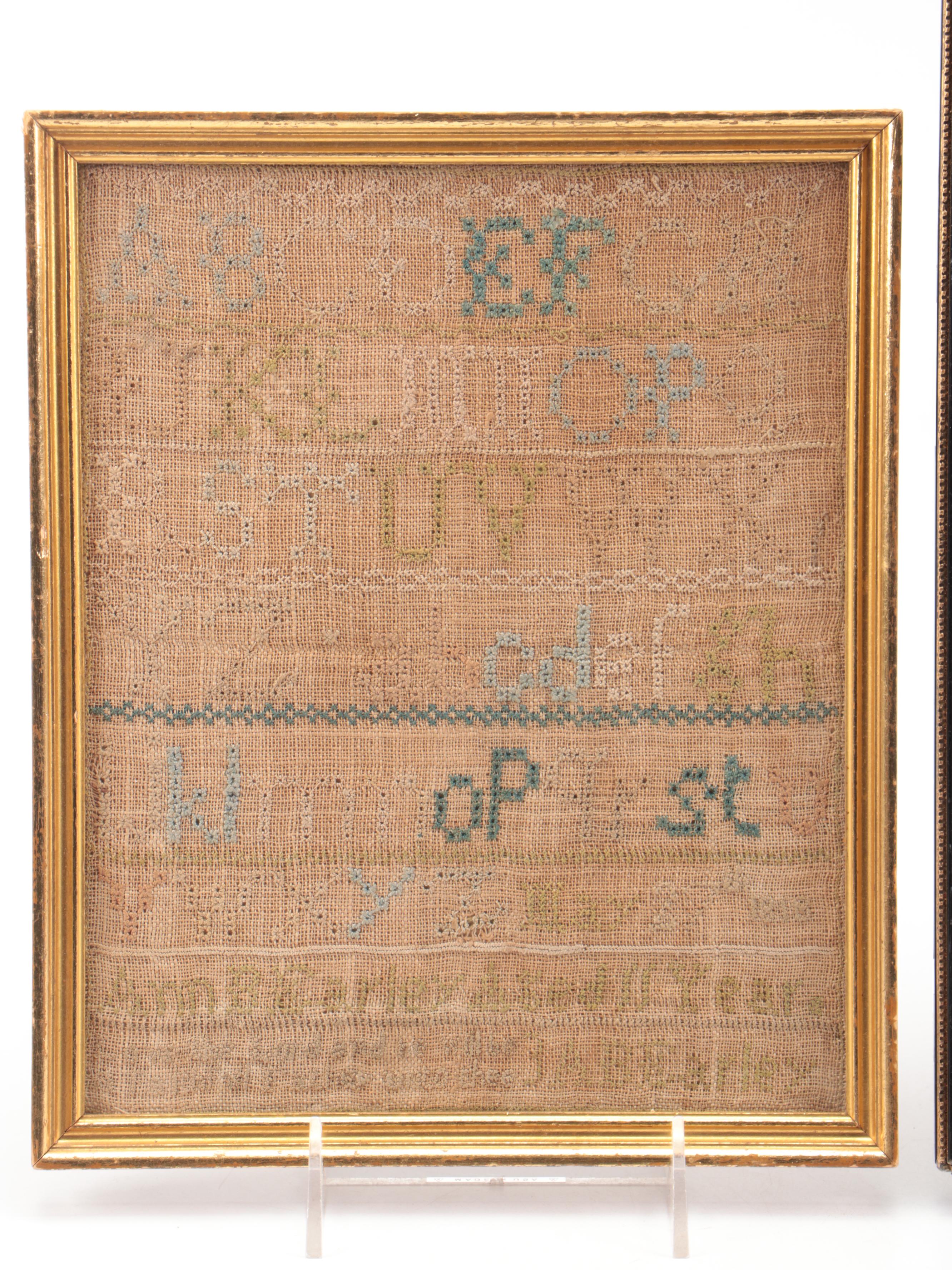 Framed Cross-Stitch Samplers