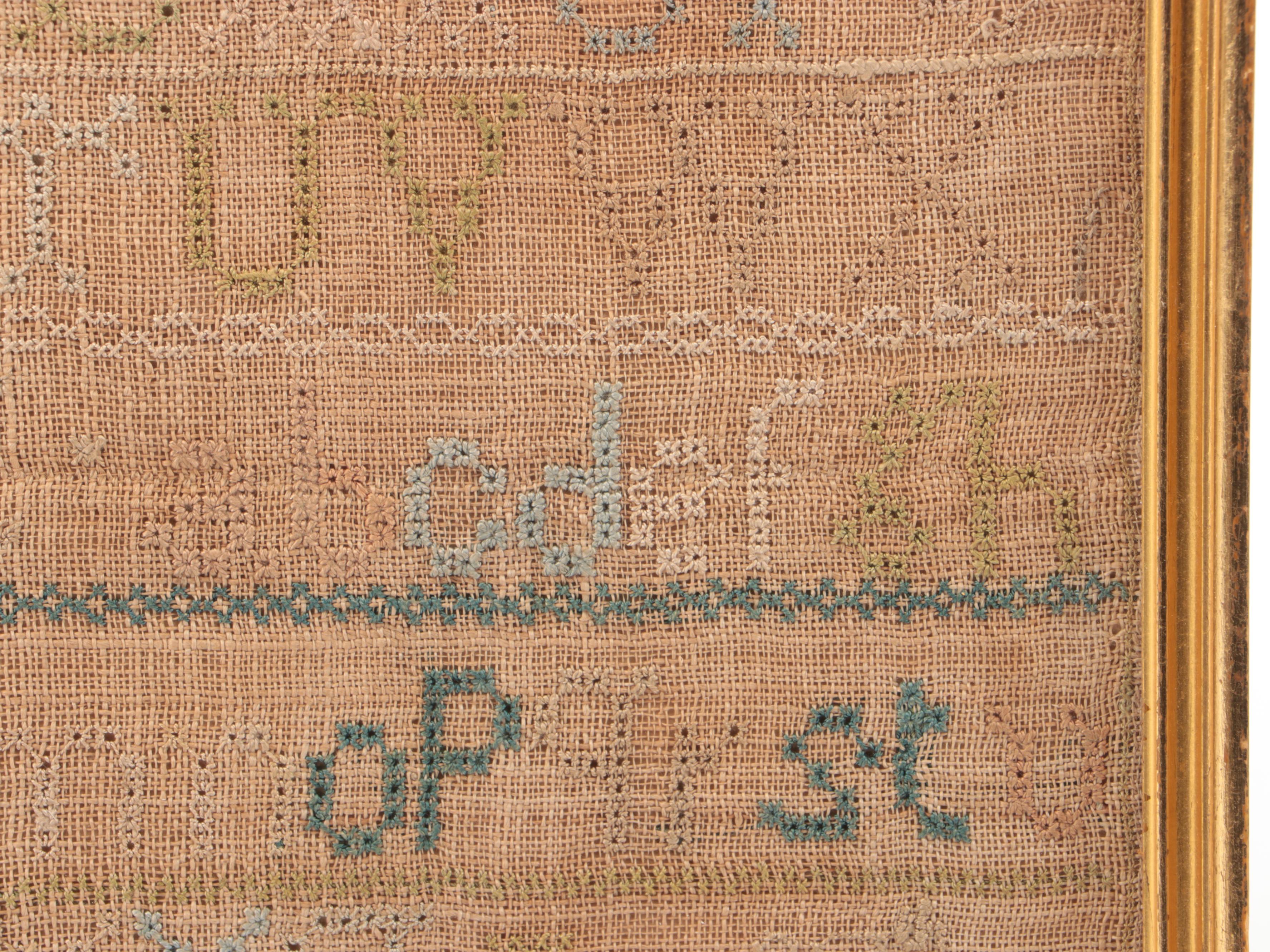 Framed Cross-Stitch Samplers