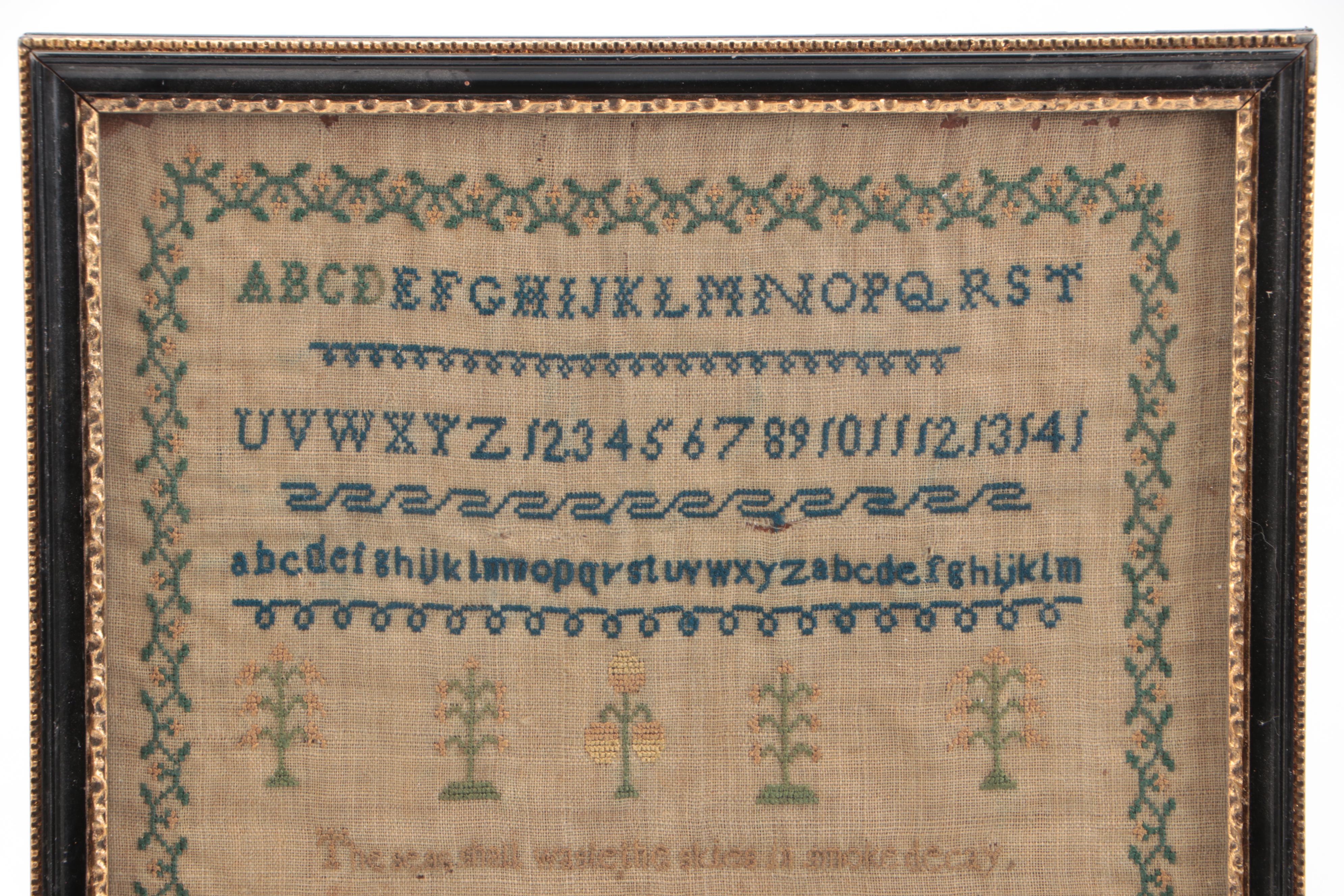 Framed Cross-Stitch Samplers