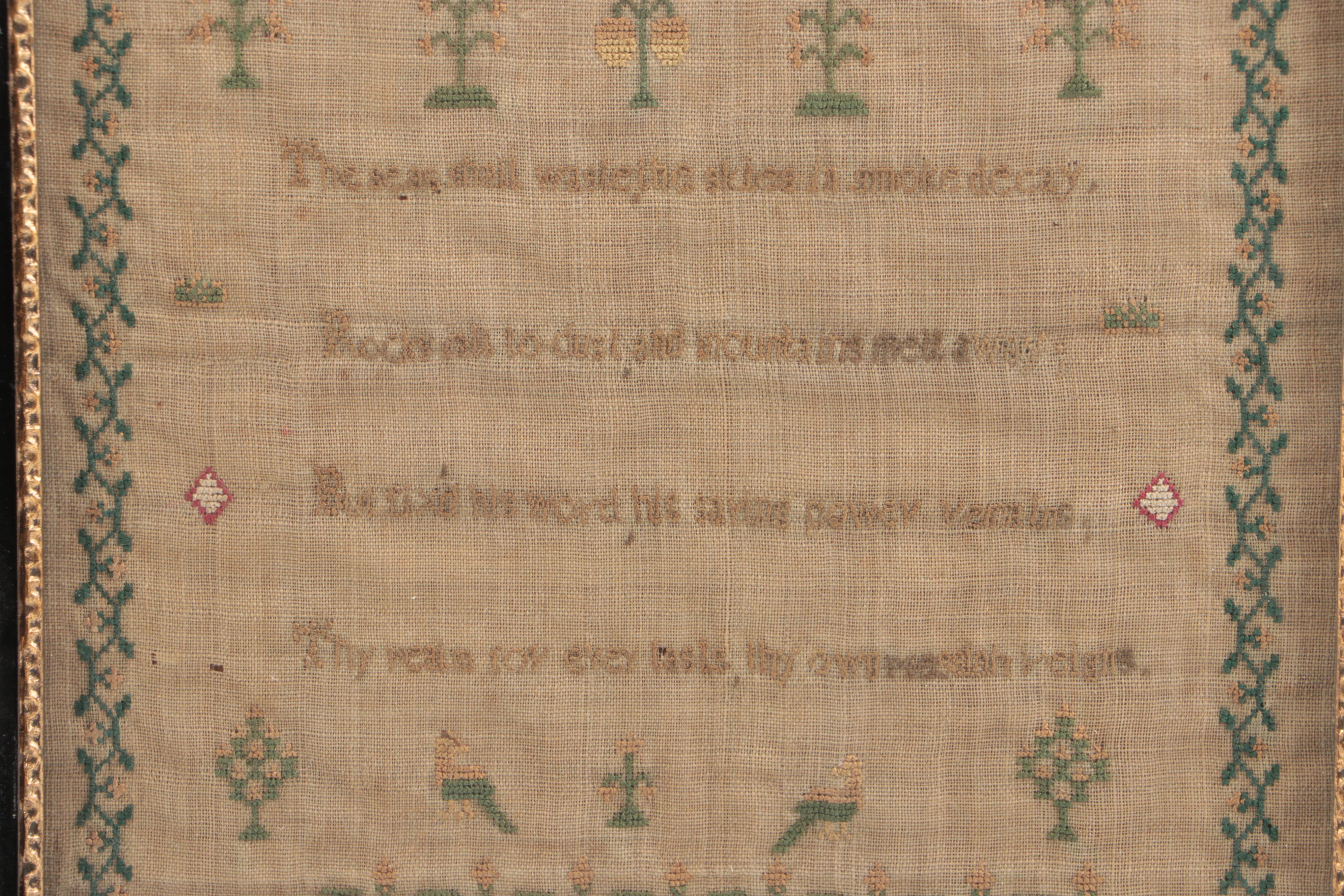 Framed Cross-Stitch Samplers