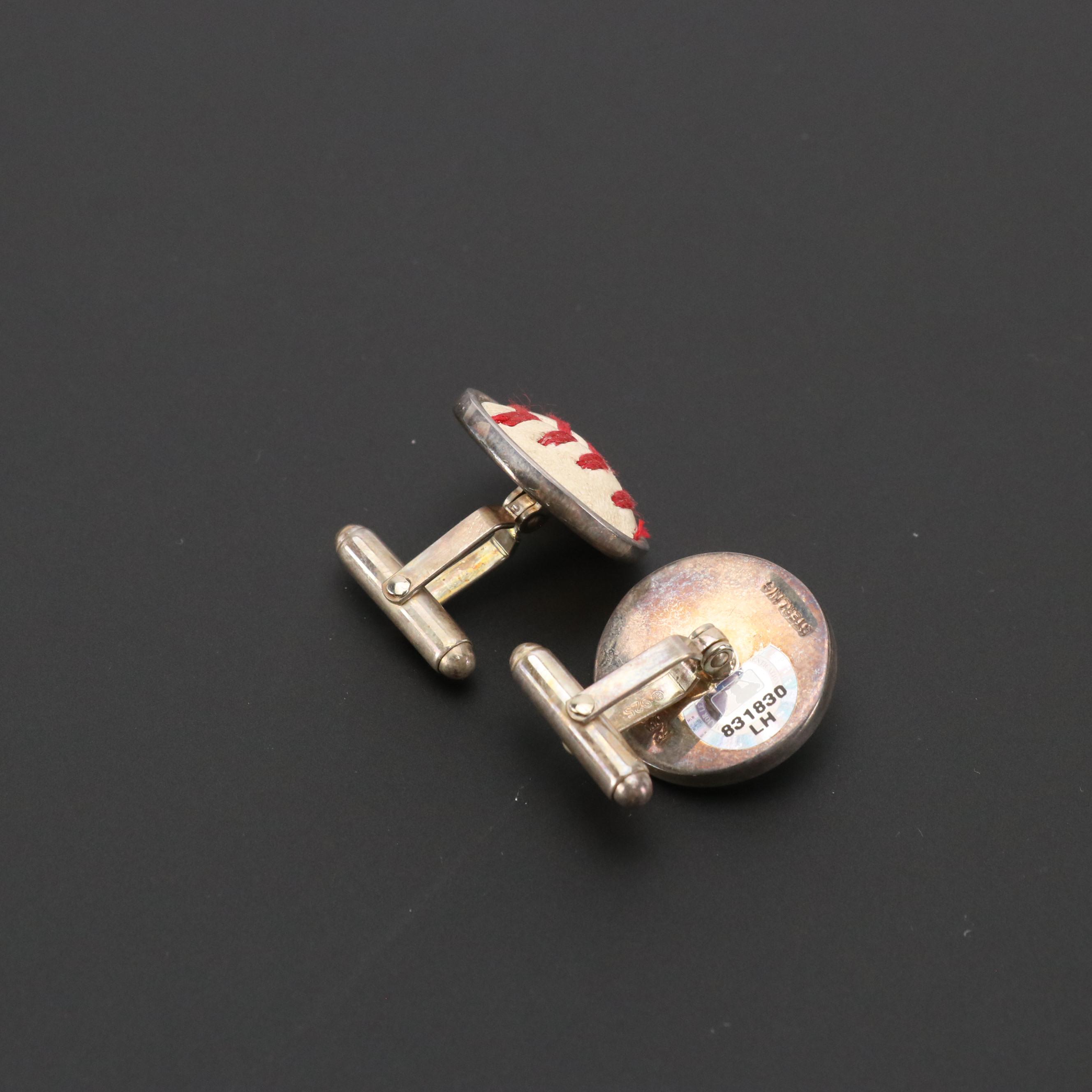 Tokens & Icons Game-Used Baseball Cufflinks, JoS. A. Bank Onyx Cufflinks, More