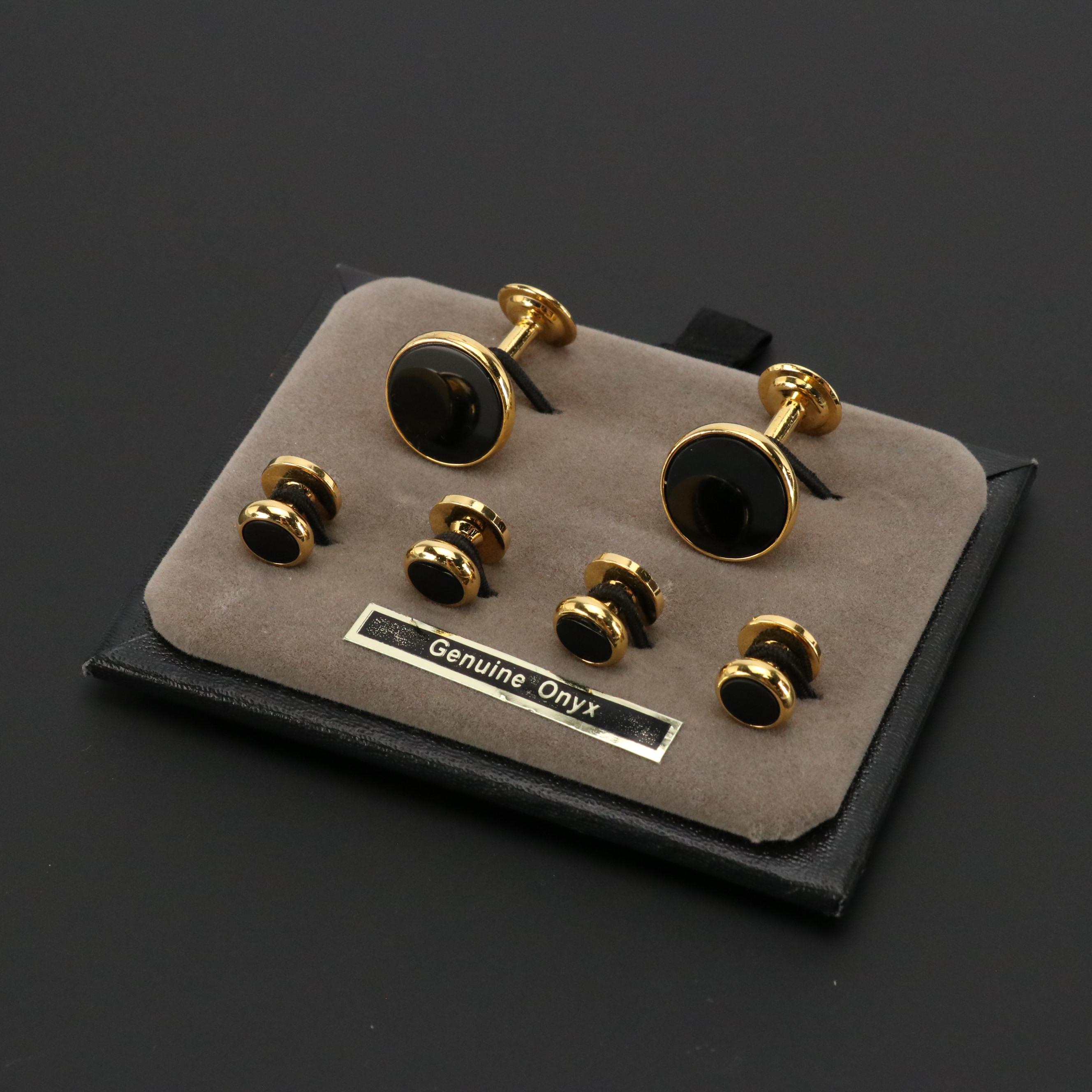 Tokens & Icons Game-Used Baseball Cufflinks, JoS. A. Bank Onyx Cufflinks, More