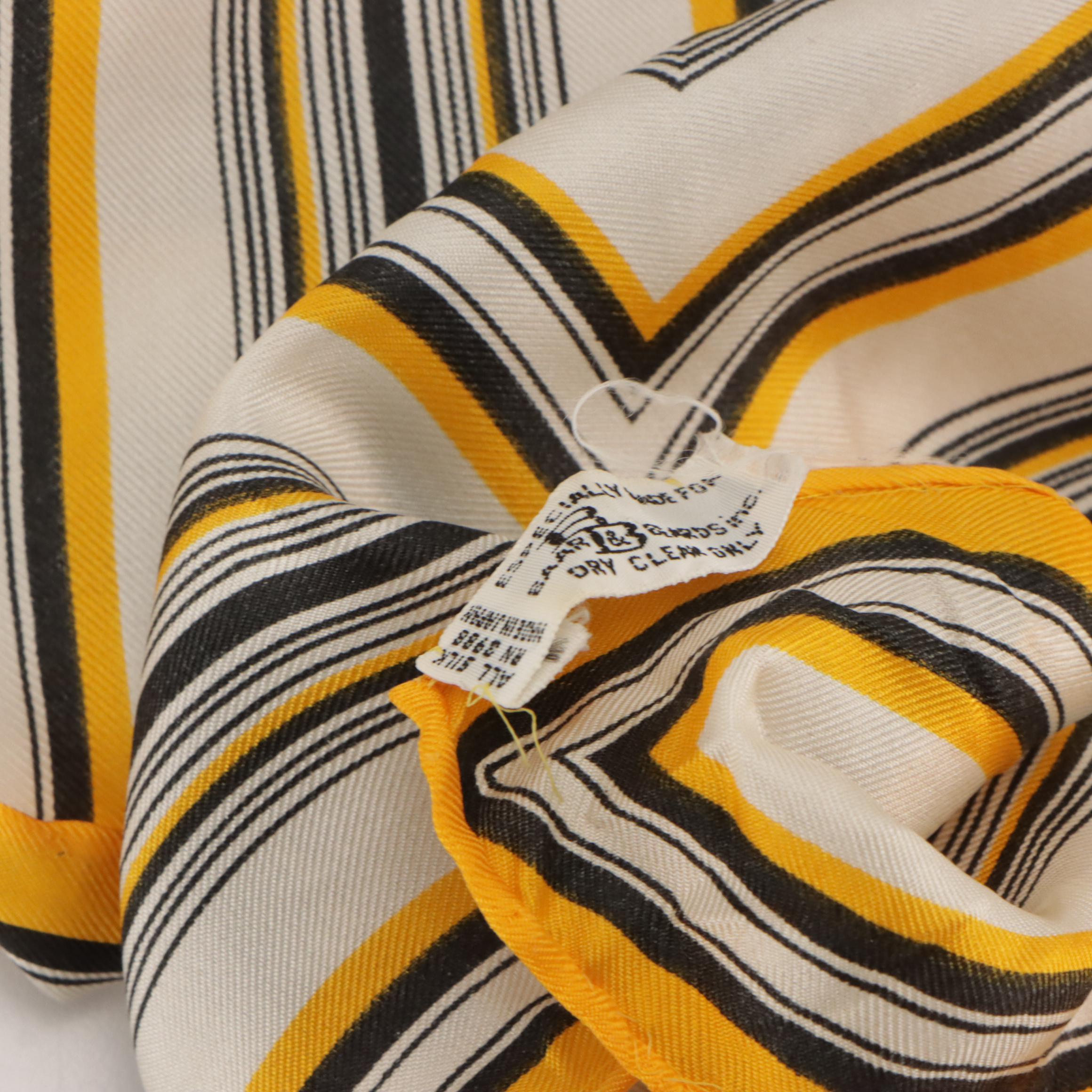 Patterned Silk Scarves Featuring Totes and Baar & Beards