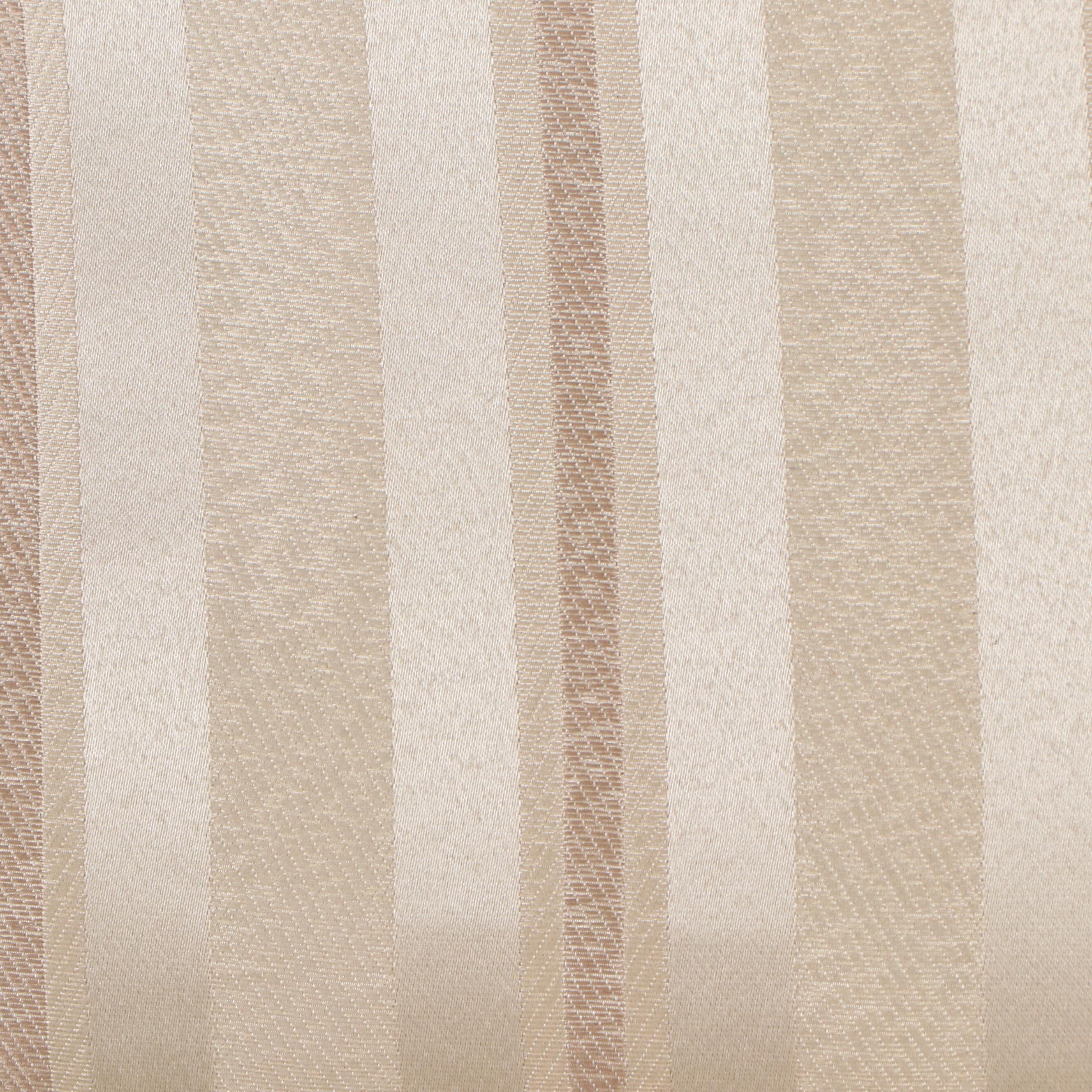 Striped Armchair with Ottoman