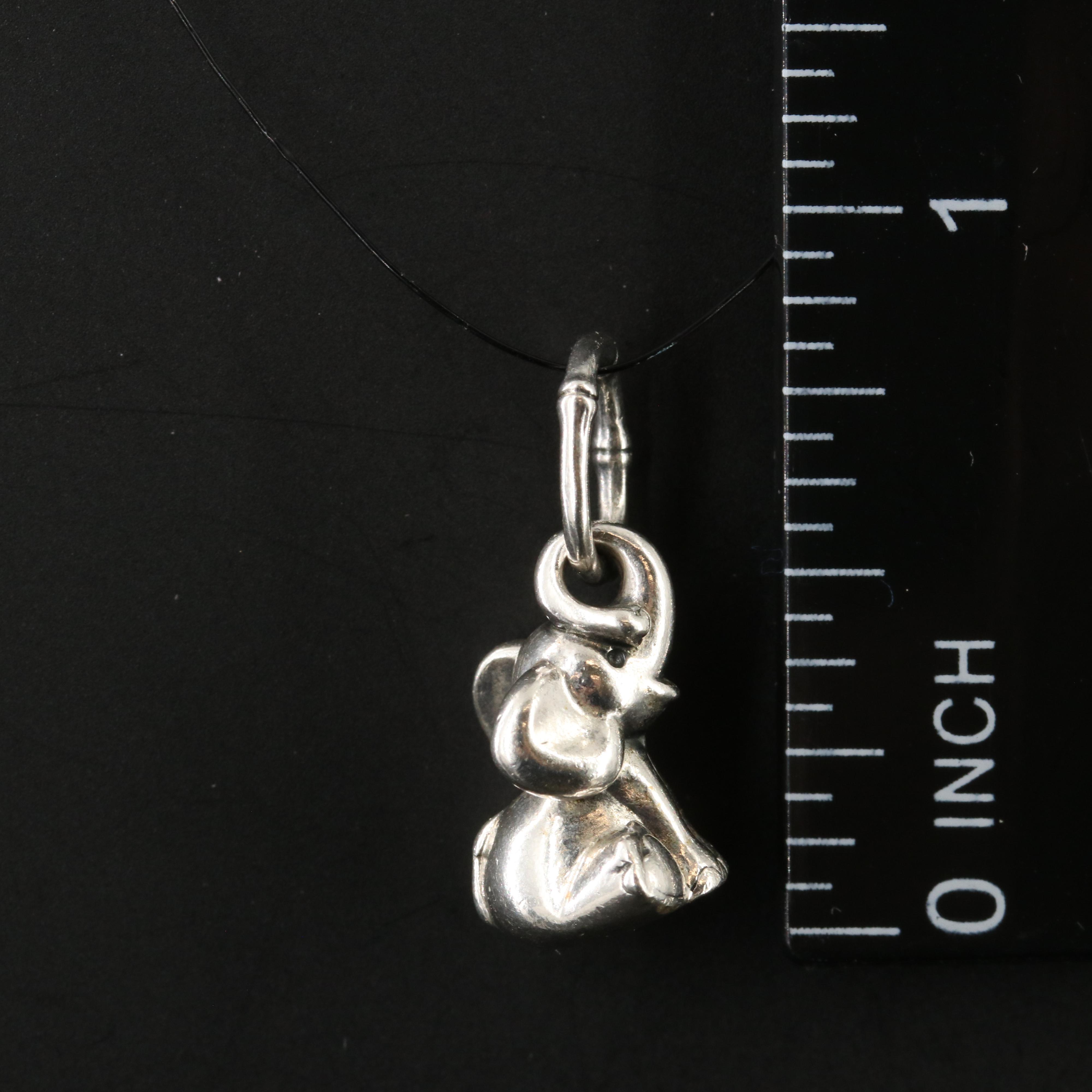 Pandora Sterling Elephant Charm Pendant