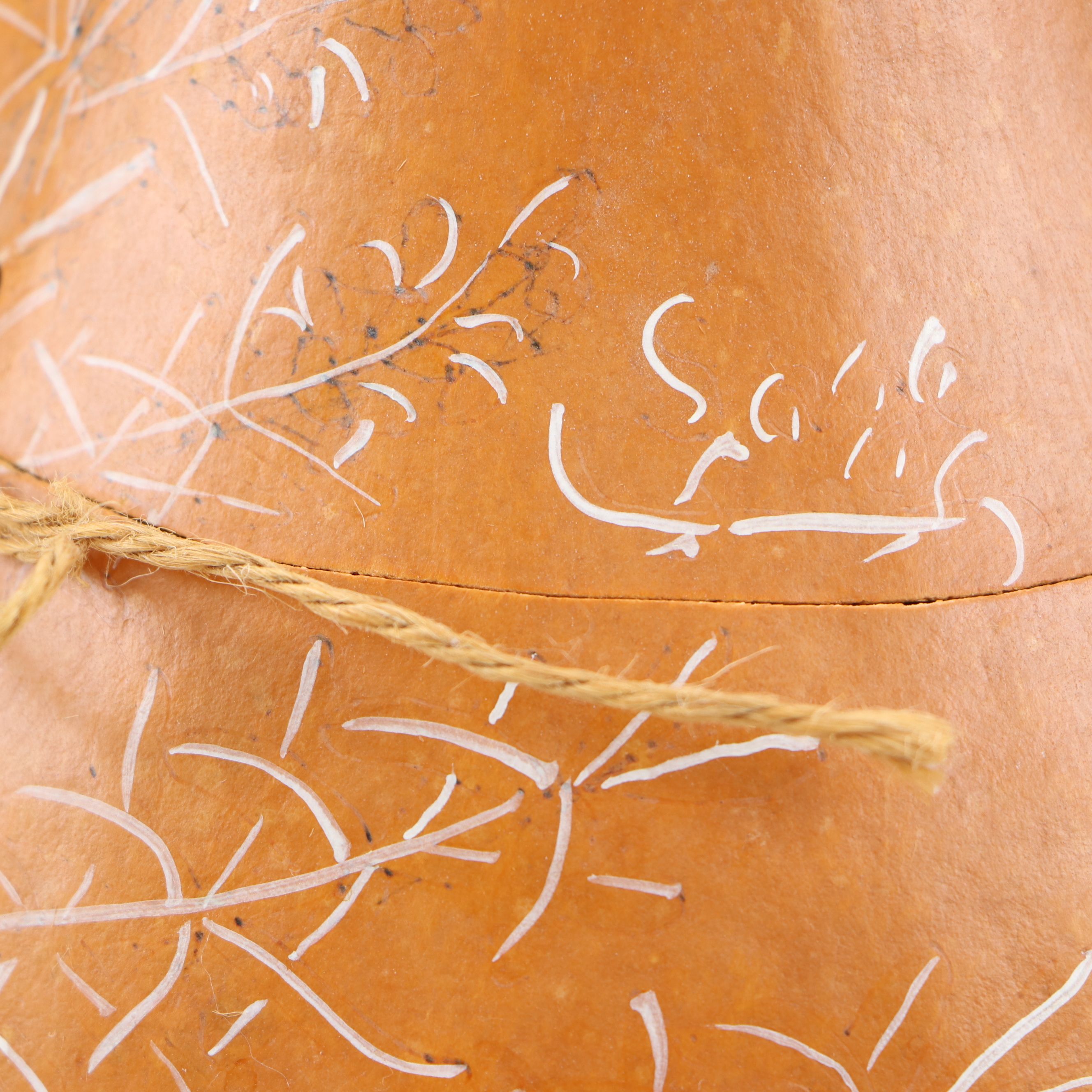 Gourd Birdhouse and Baskets with Polychrome Wood Puffin