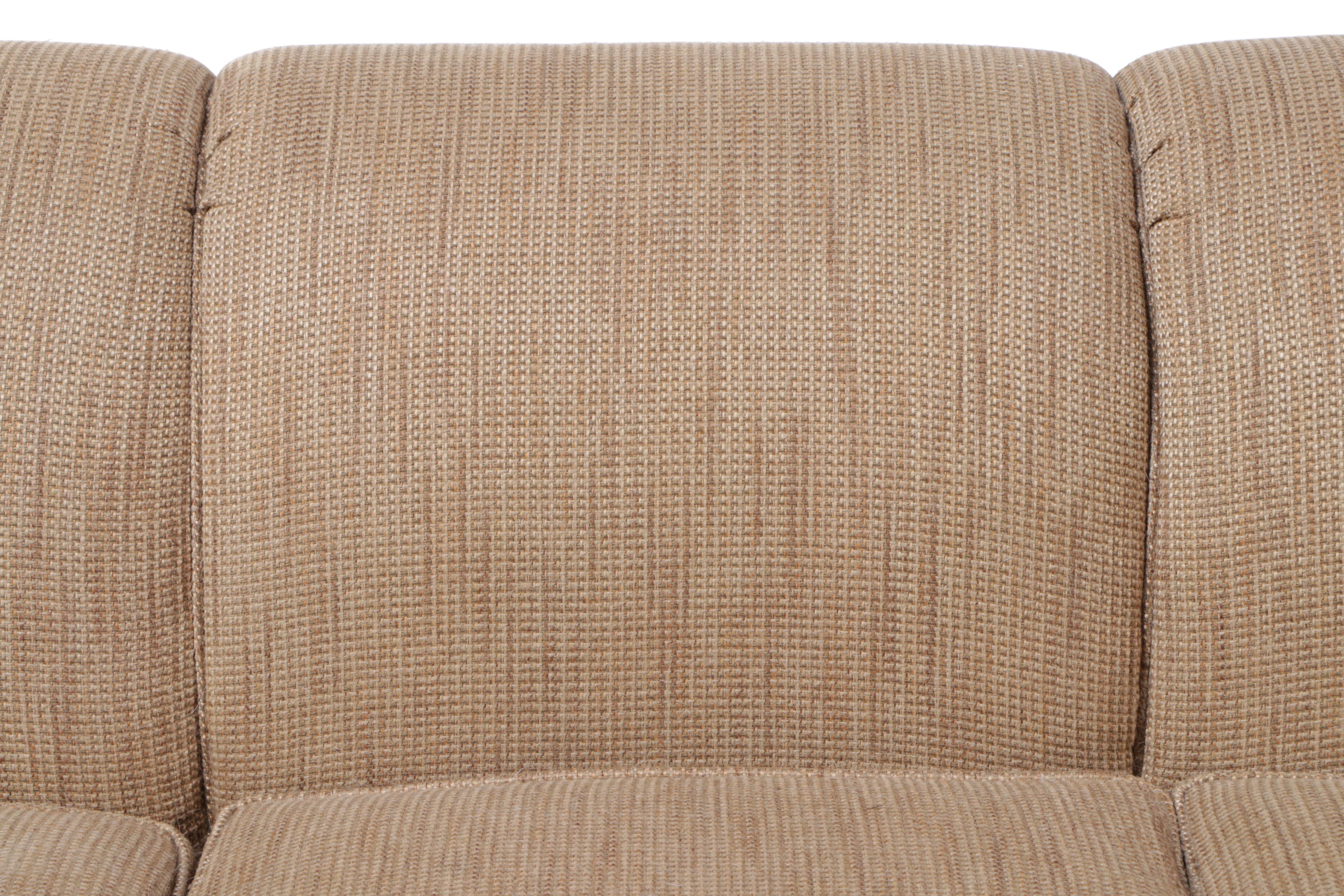 Highland House Tan Upholstered Sofa