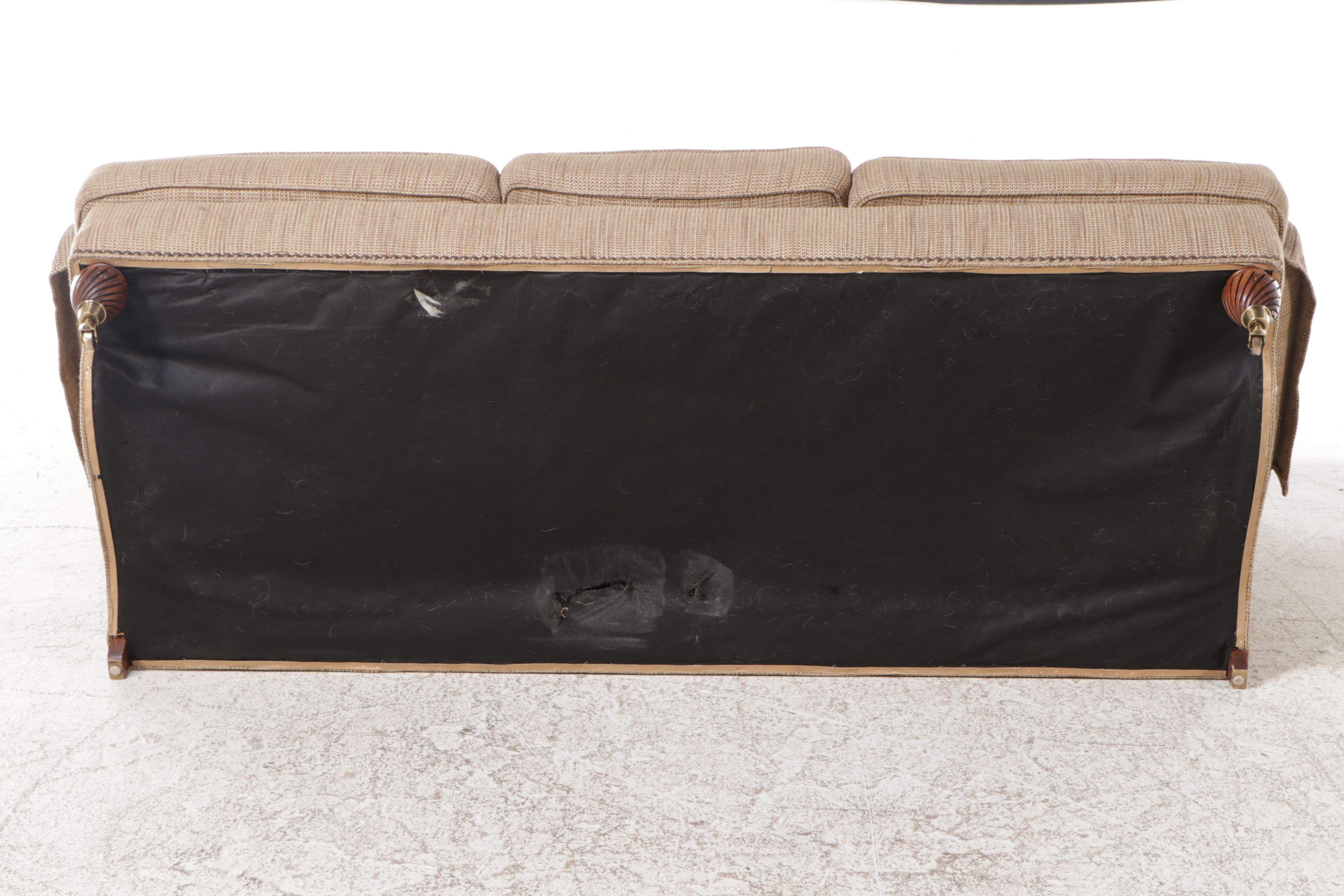 Highland House Tan Upholstered Sofa