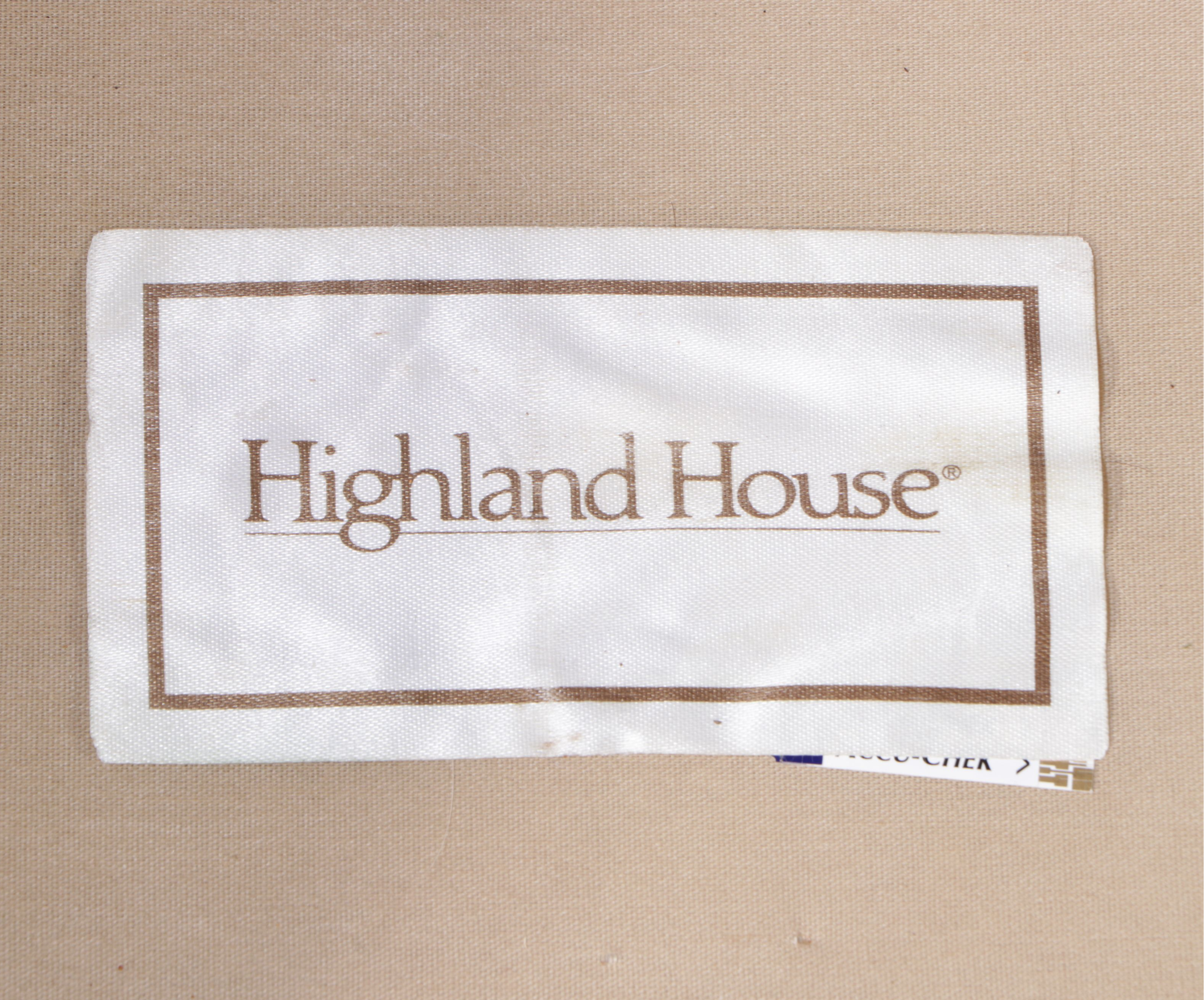 Highland House Tan Upholstered Sofa