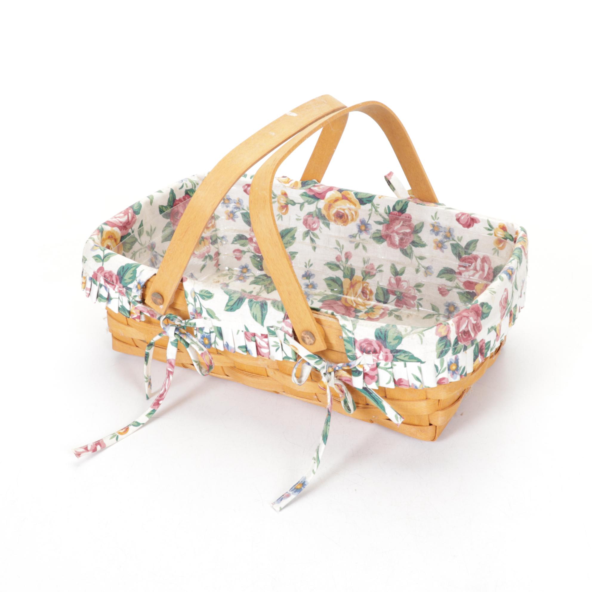 Longaberger "Horizon of Hope" & Other Woven Baskets with Liners