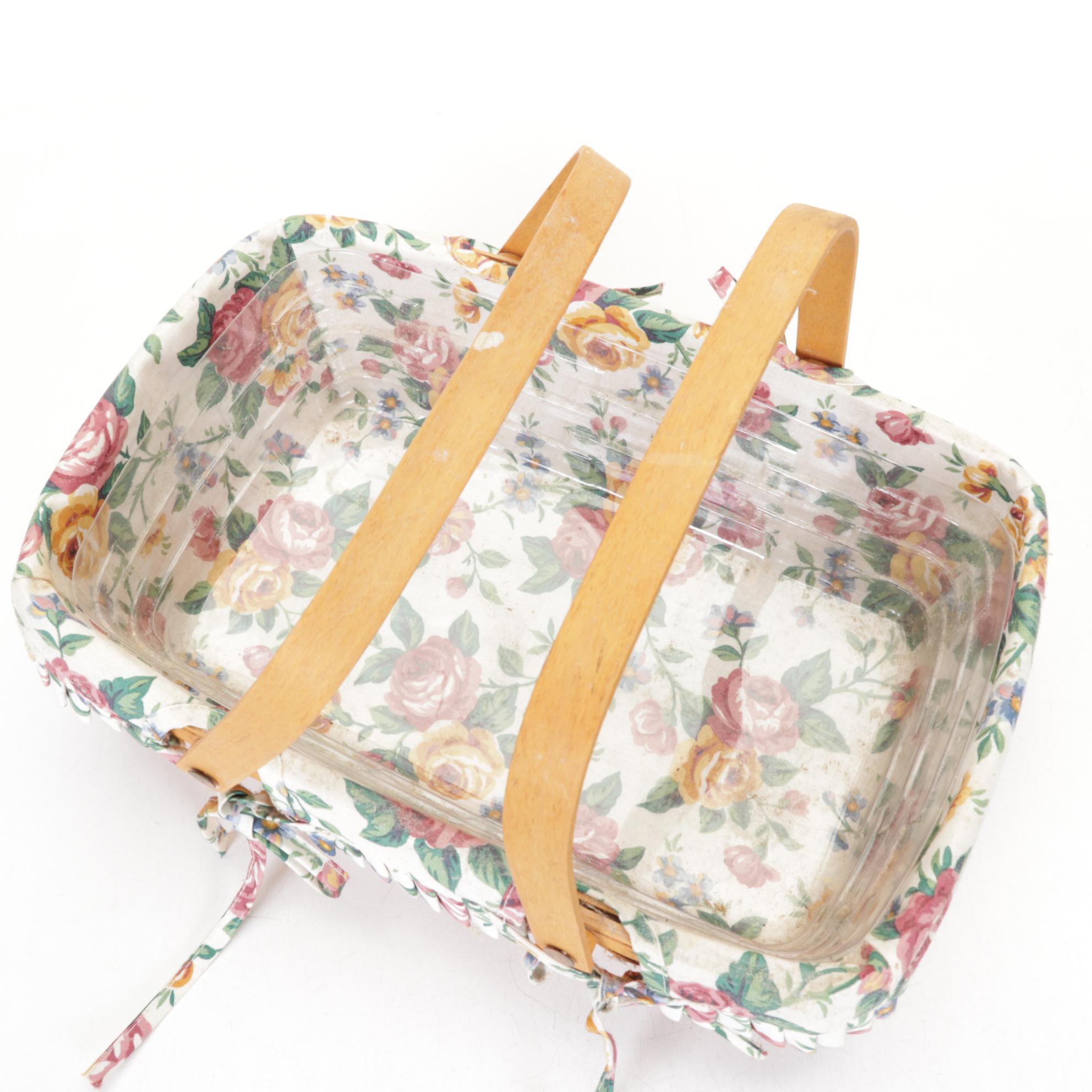 Longaberger "Horizon of Hope" & Other Woven Baskets with Liners