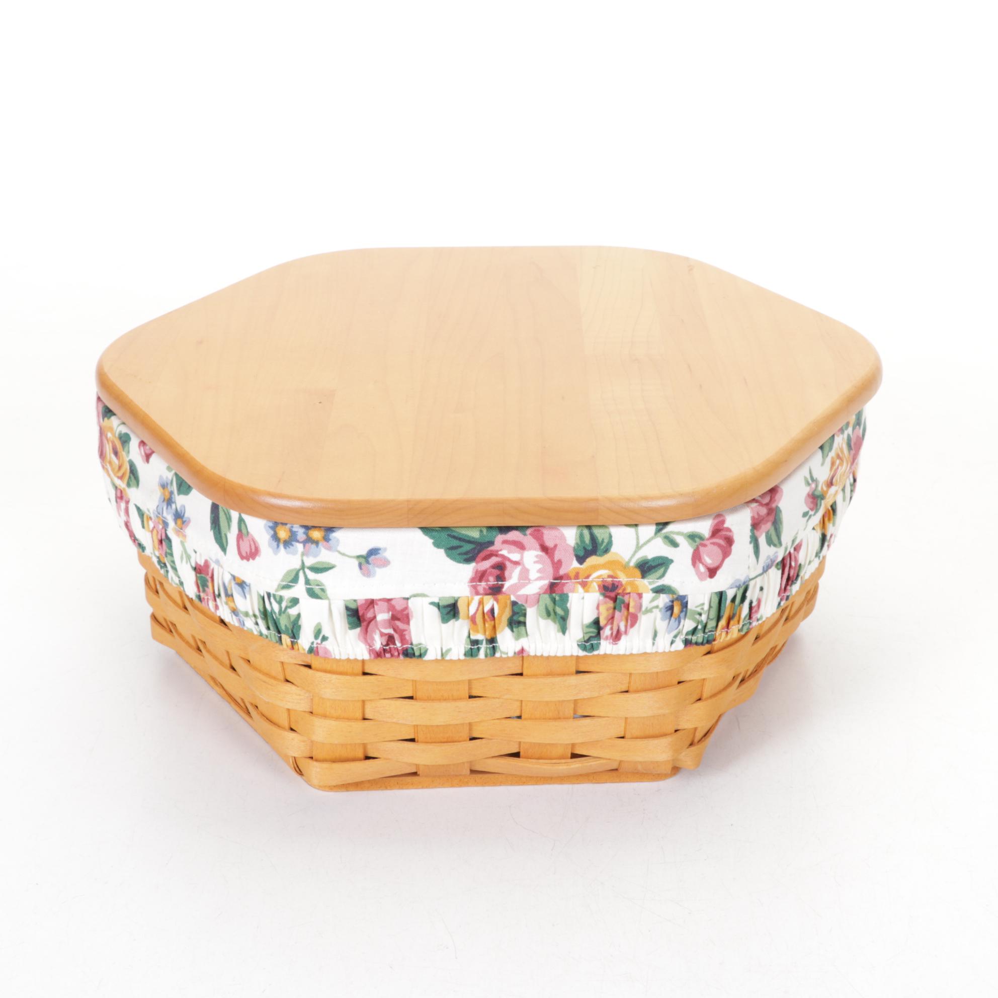 Longaberger "Horizon of Hope" & Other Woven Baskets with Liners