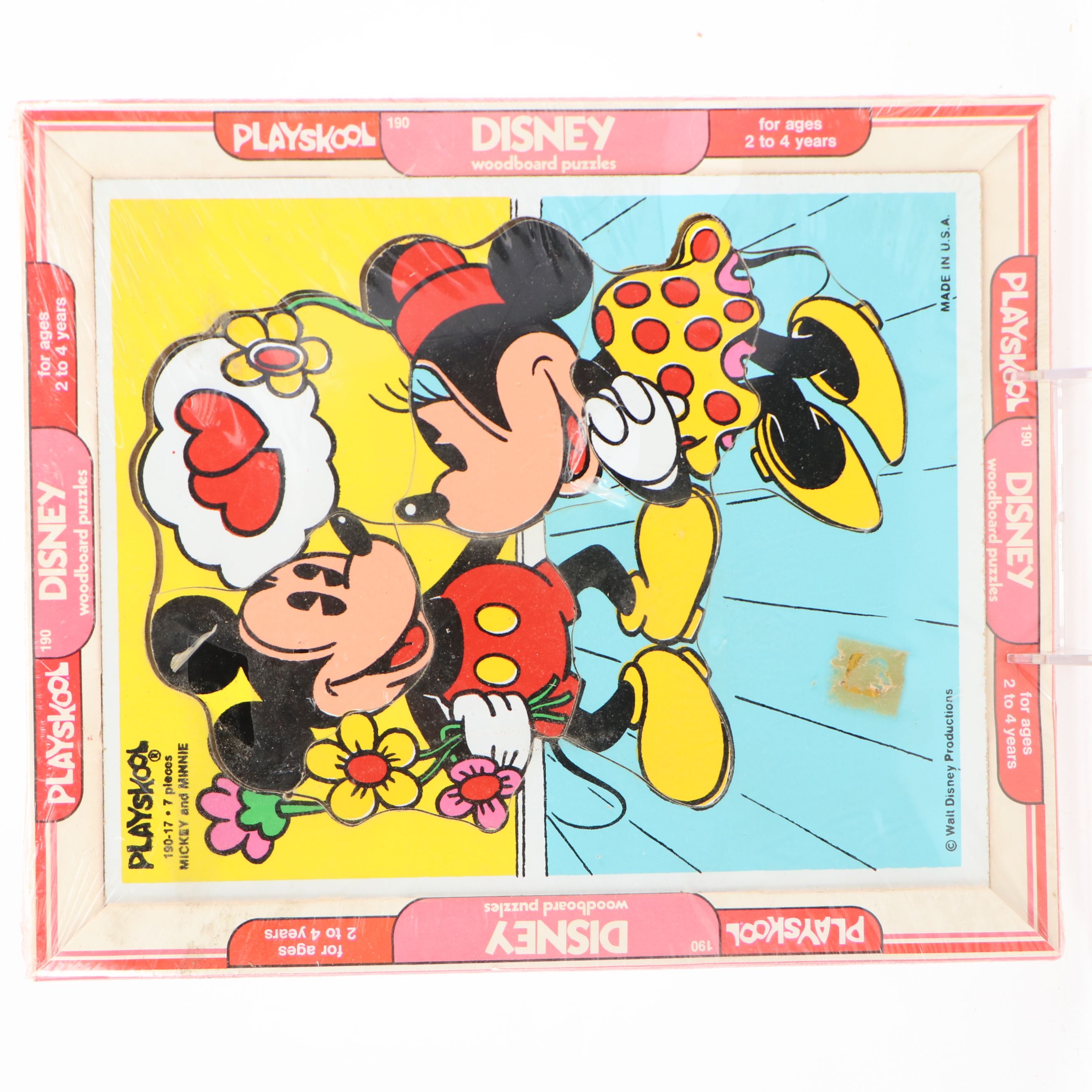 Disney Woodboard Puzzle with Mickey Mouse Film Camera and Other Novelty Décor