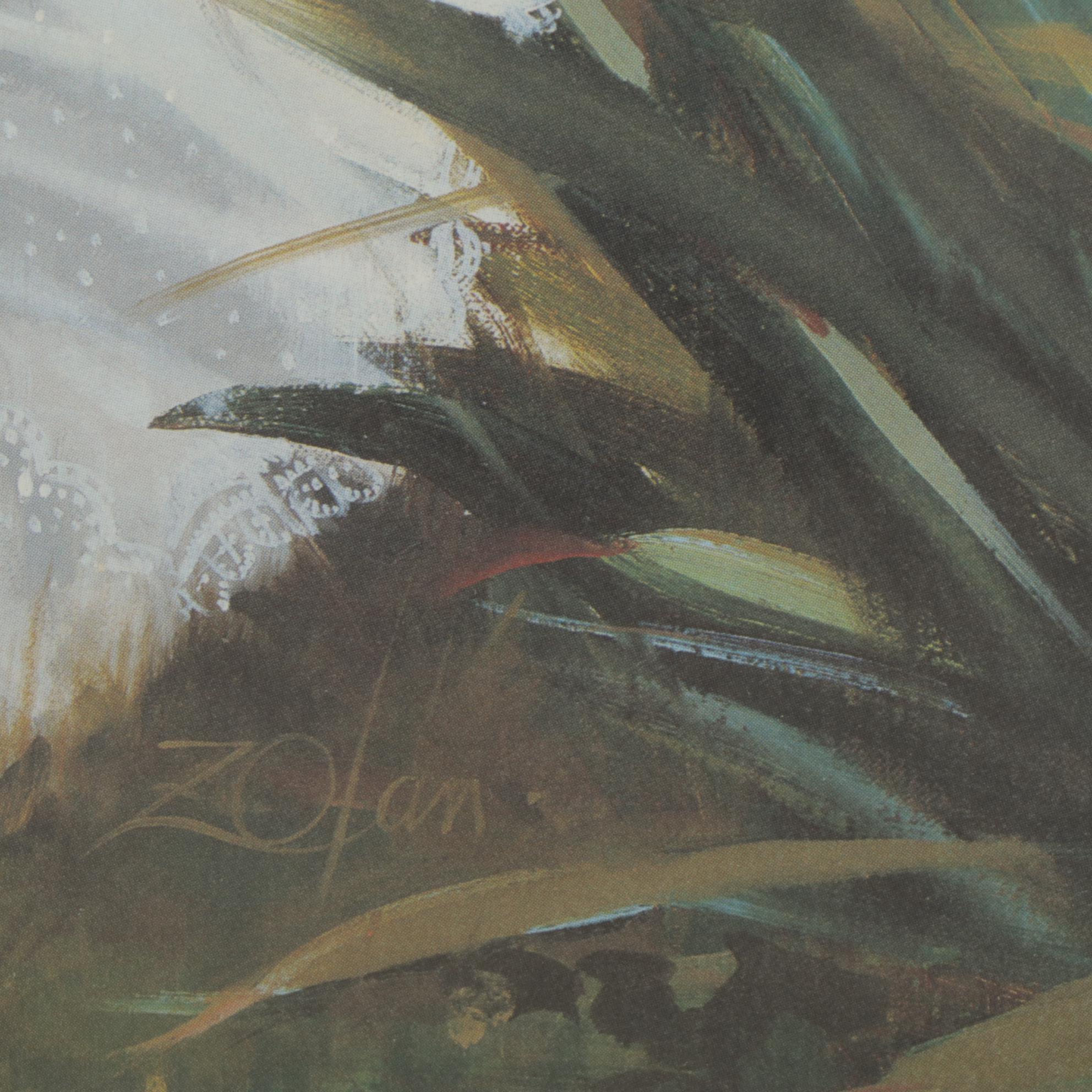 Donald Zolan "Flowers for Mother" Offset Lithograph, 1991