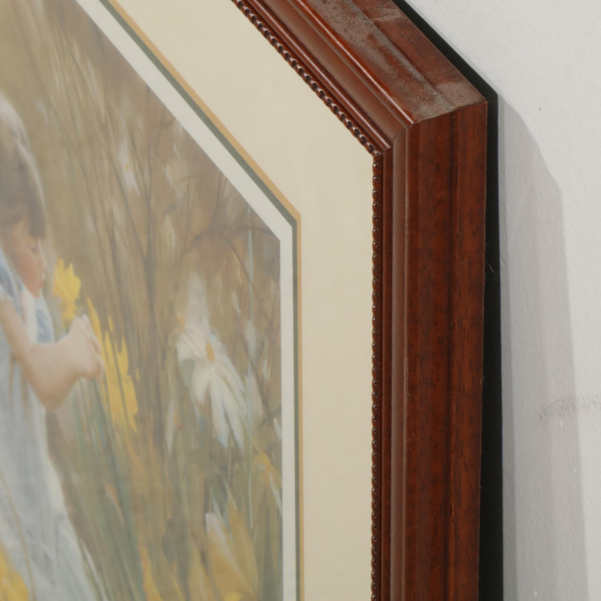 Donald Zolan "Flowers for Mother" Offset Lithograph, 1991