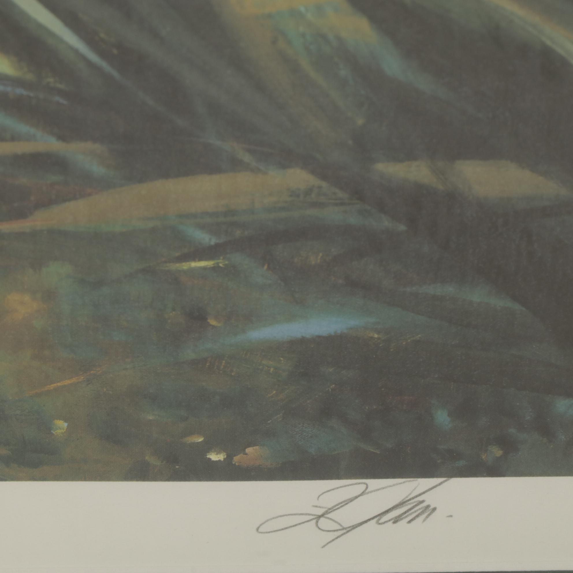 Donald Zolan "Flowers for Mother" Offset Lithograph, 1991