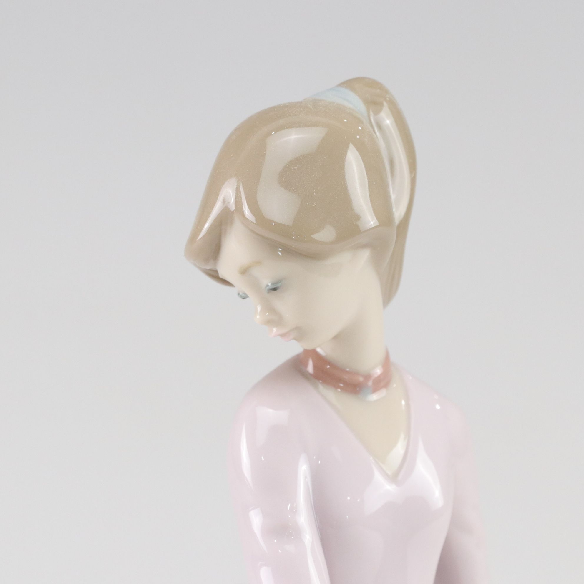 Lladró "Basket of Love" and "Innocence in Bloom" Porcelain Figurines, 1990s