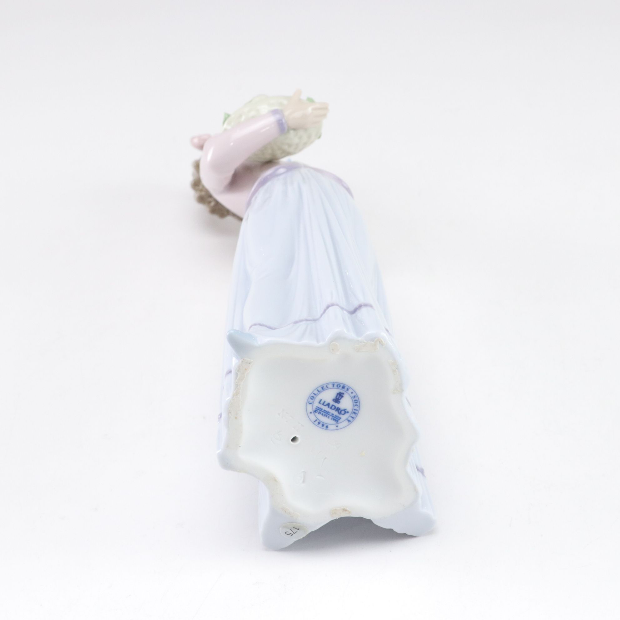 Lladró "Basket of Love" and "Innocence in Bloom" Porcelain Figurines, 1990s