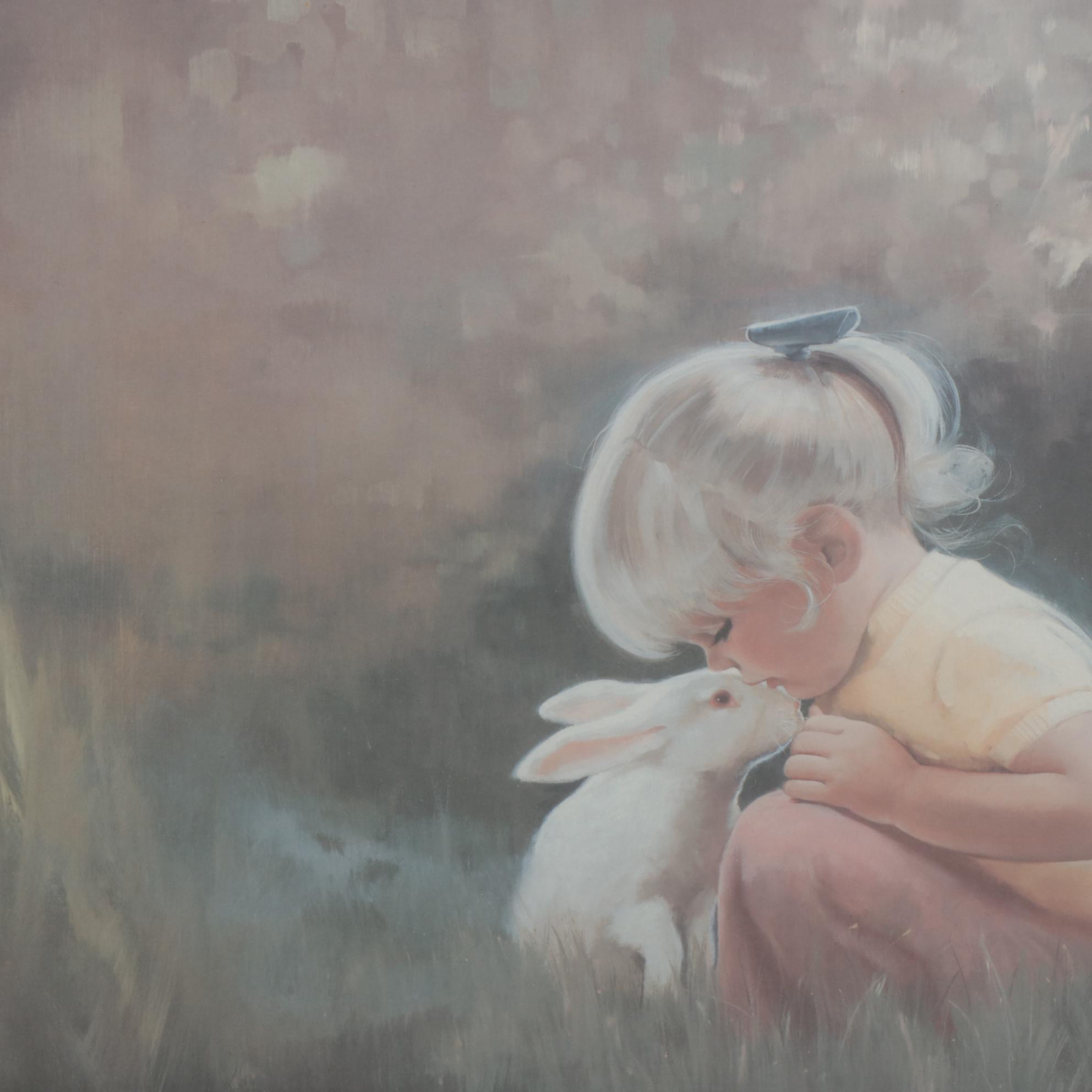 Donald Zolan "Tender Moment" Offset Lithograph, 1989