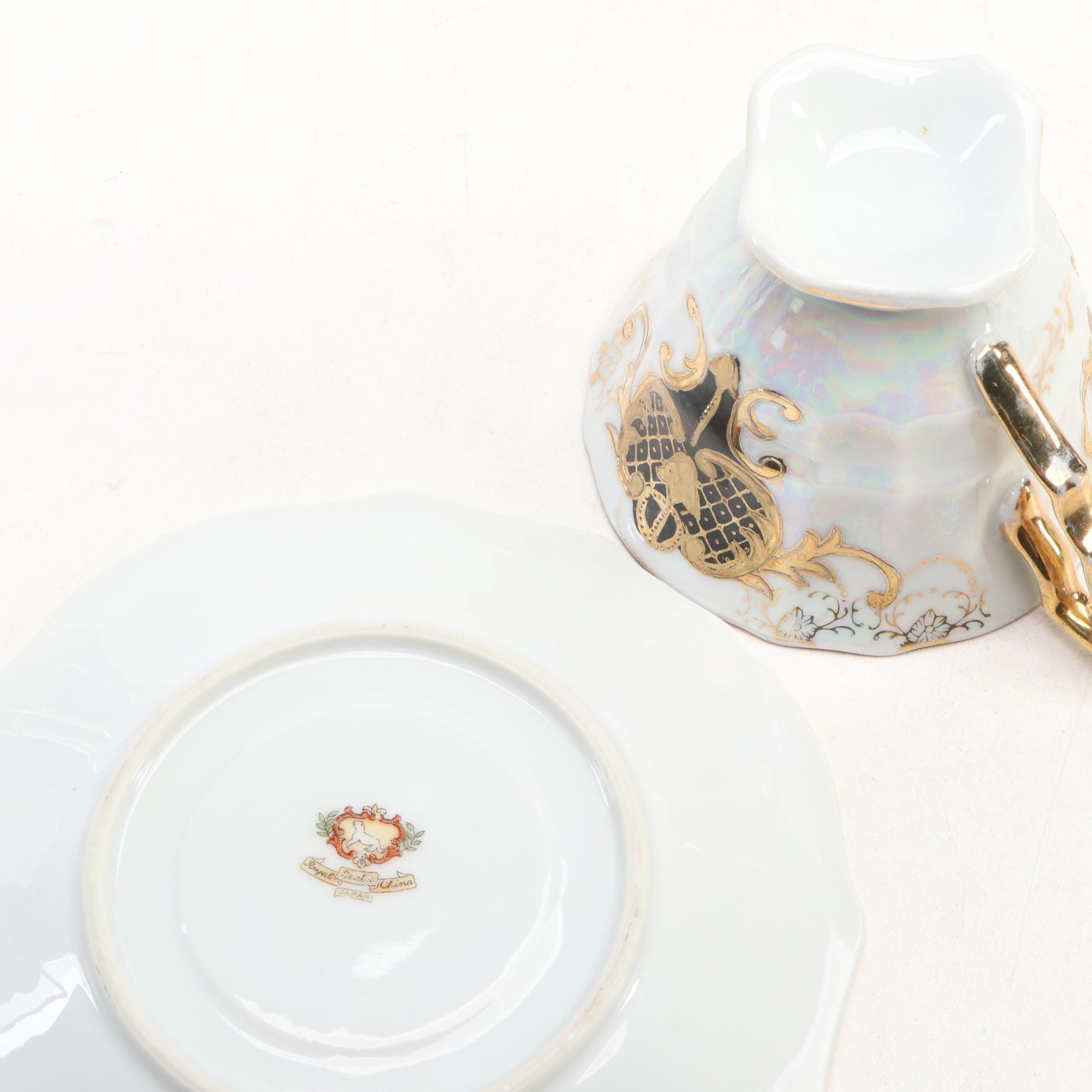 Victoria Porcelain Wall Pocket with Figural Wall Plaque and Other Décor