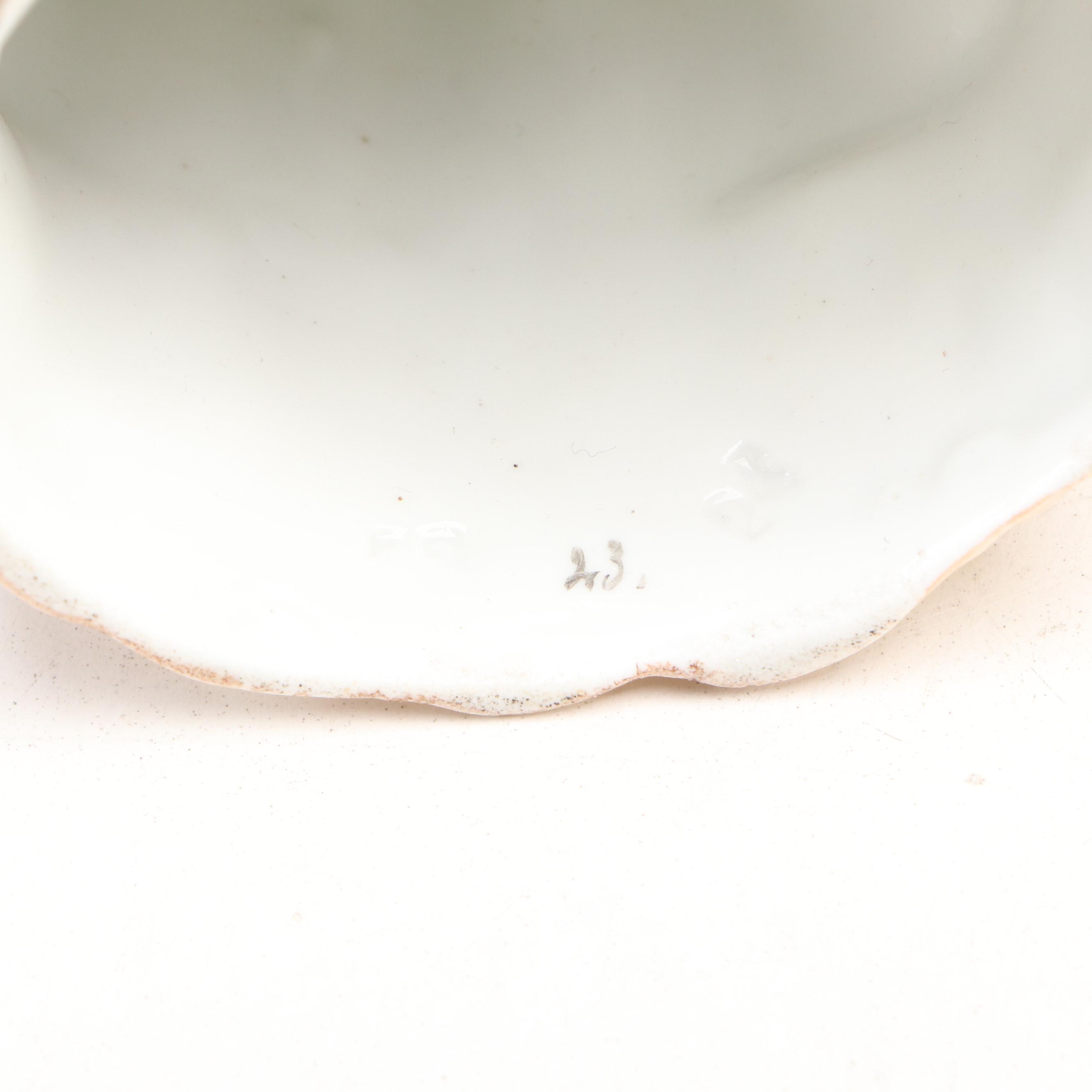 Victoria Porcelain Wall Pocket with Figural Wall Plaque and Other Décor