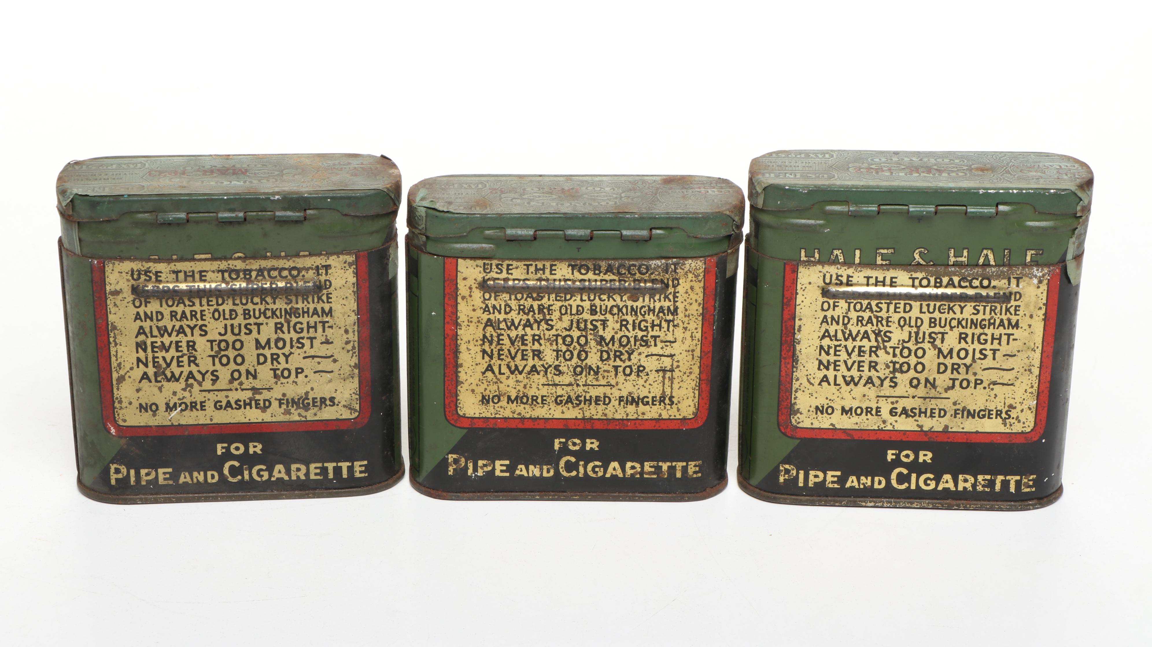 Vintage Prince Albert, Buckingham, and More Tobacco and Cigarette Tins