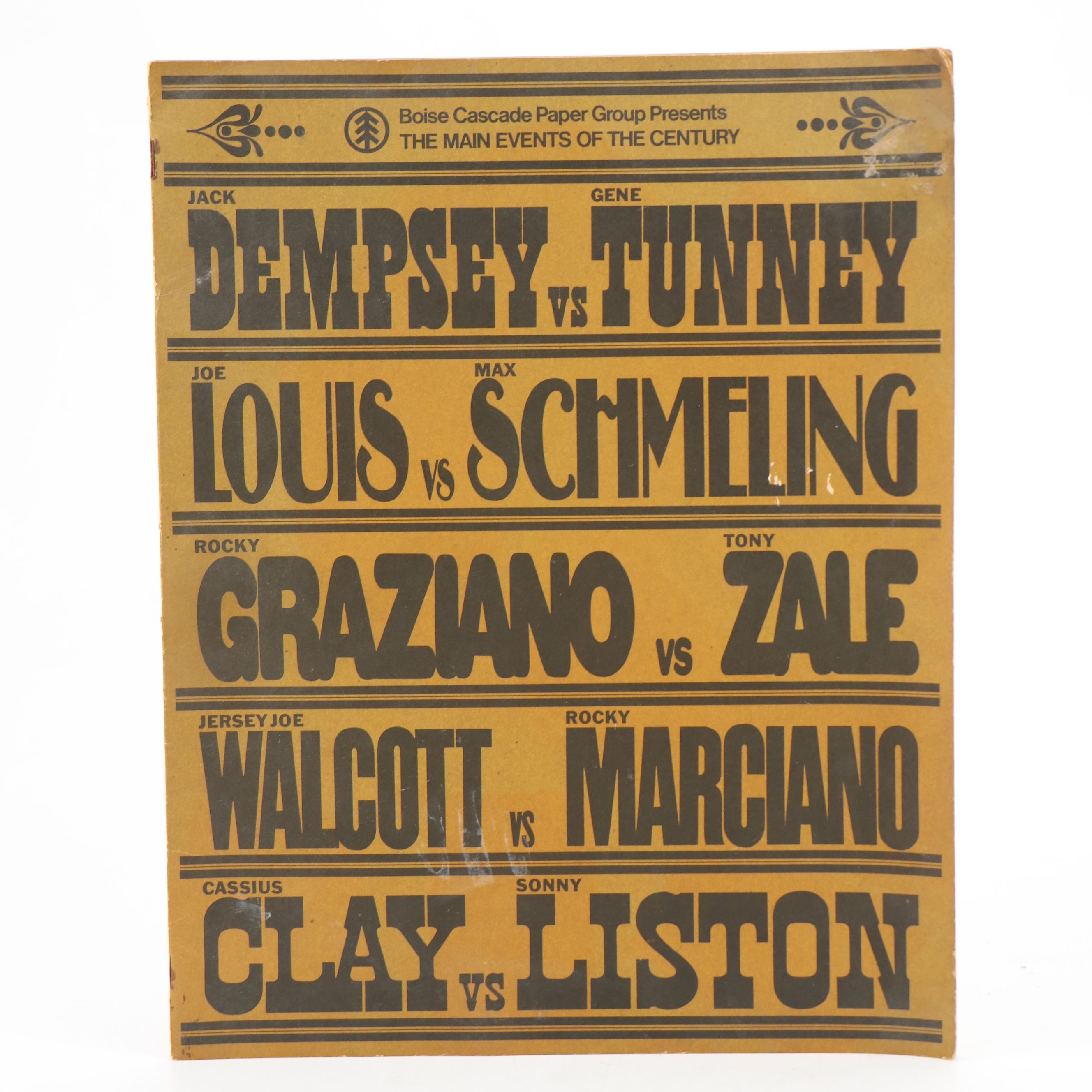 Cassius Clay and Rocky Boxing Magazine with Vernors Crate and Other Décor