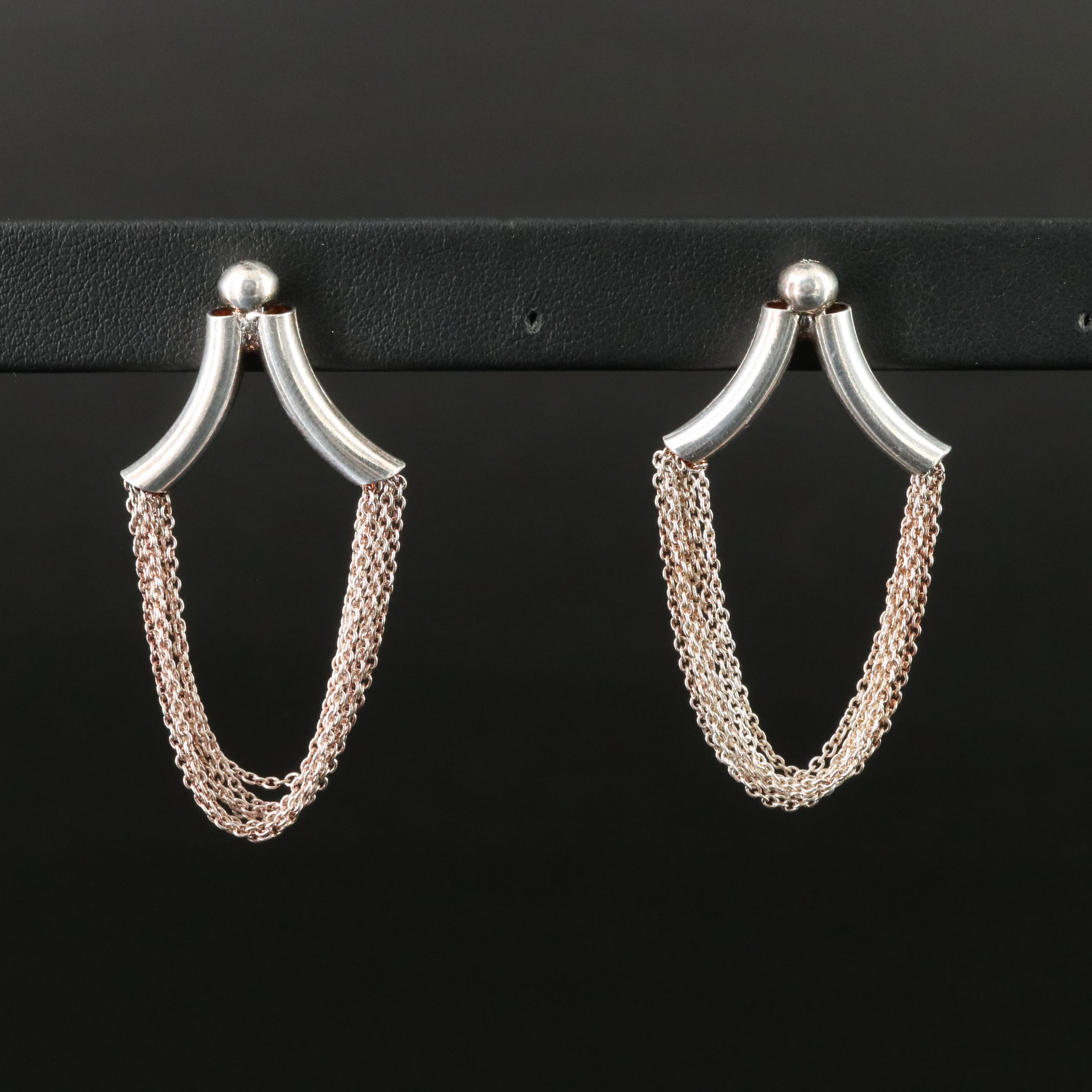 Tiered Chain Earrings