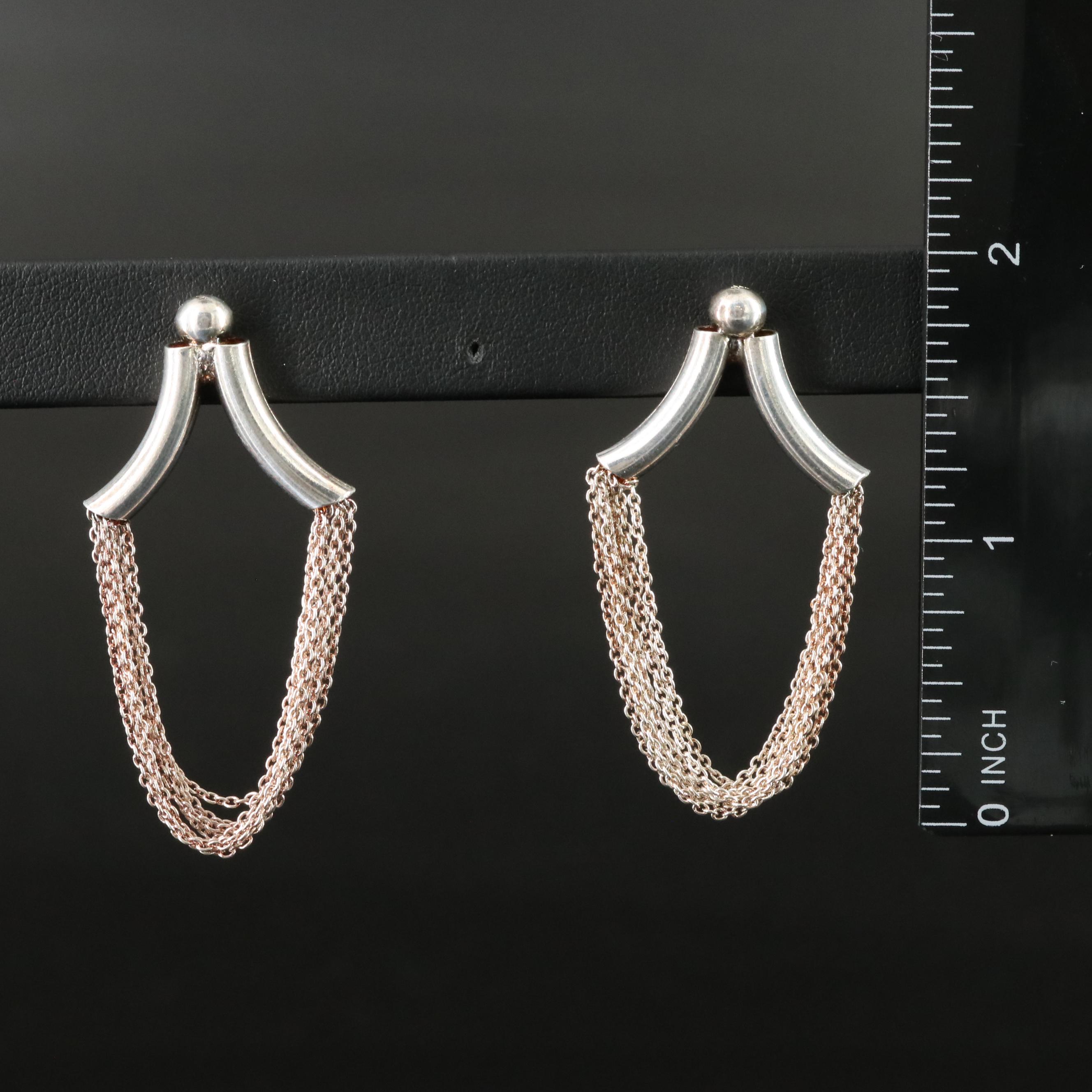 Tiered Chain Earrings