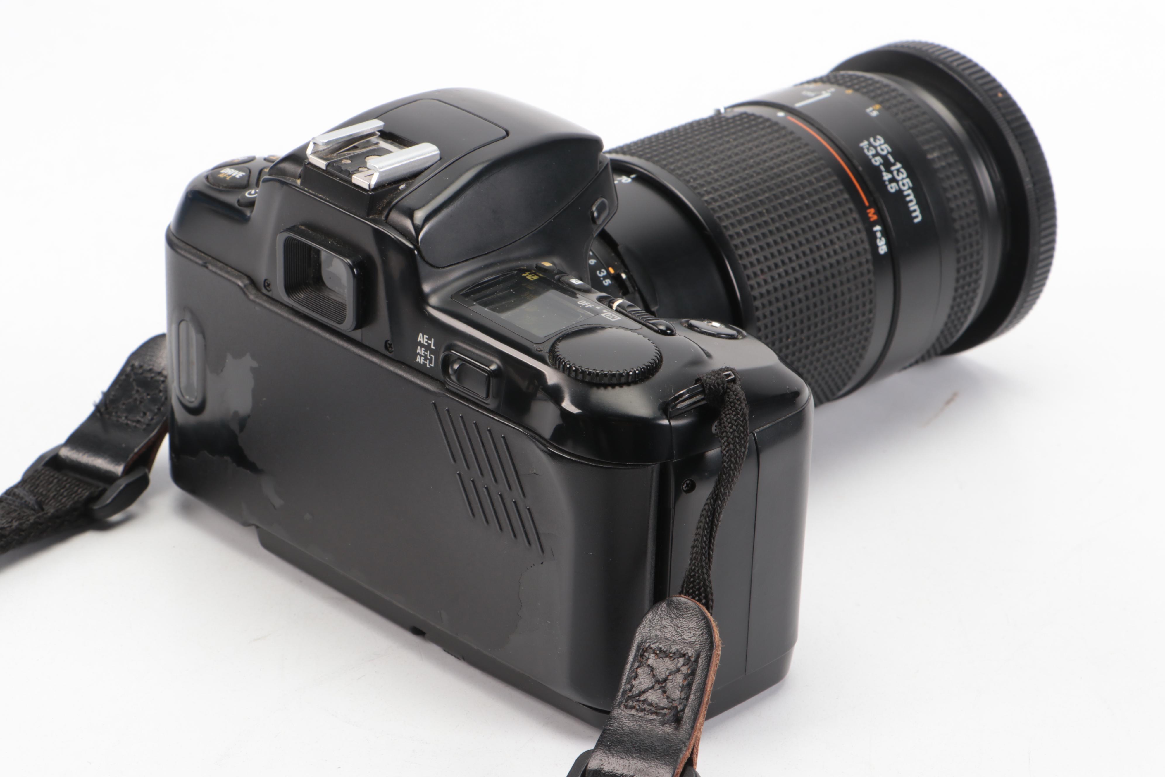 Nikon and Minolta DSLR Cameras with Other Camera Accessories