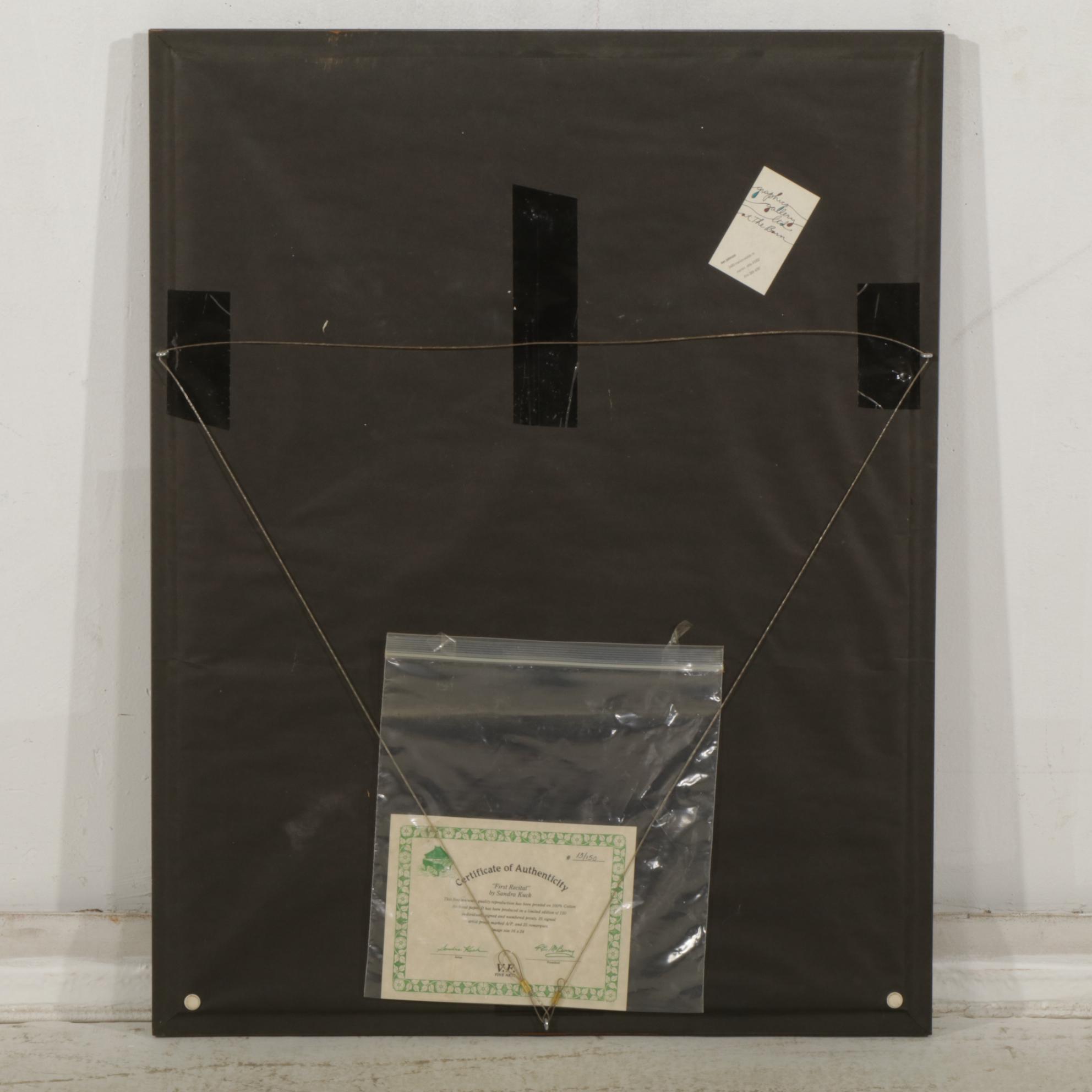 Sandra Kuck "First Recital" Offset Lithograph, 1988