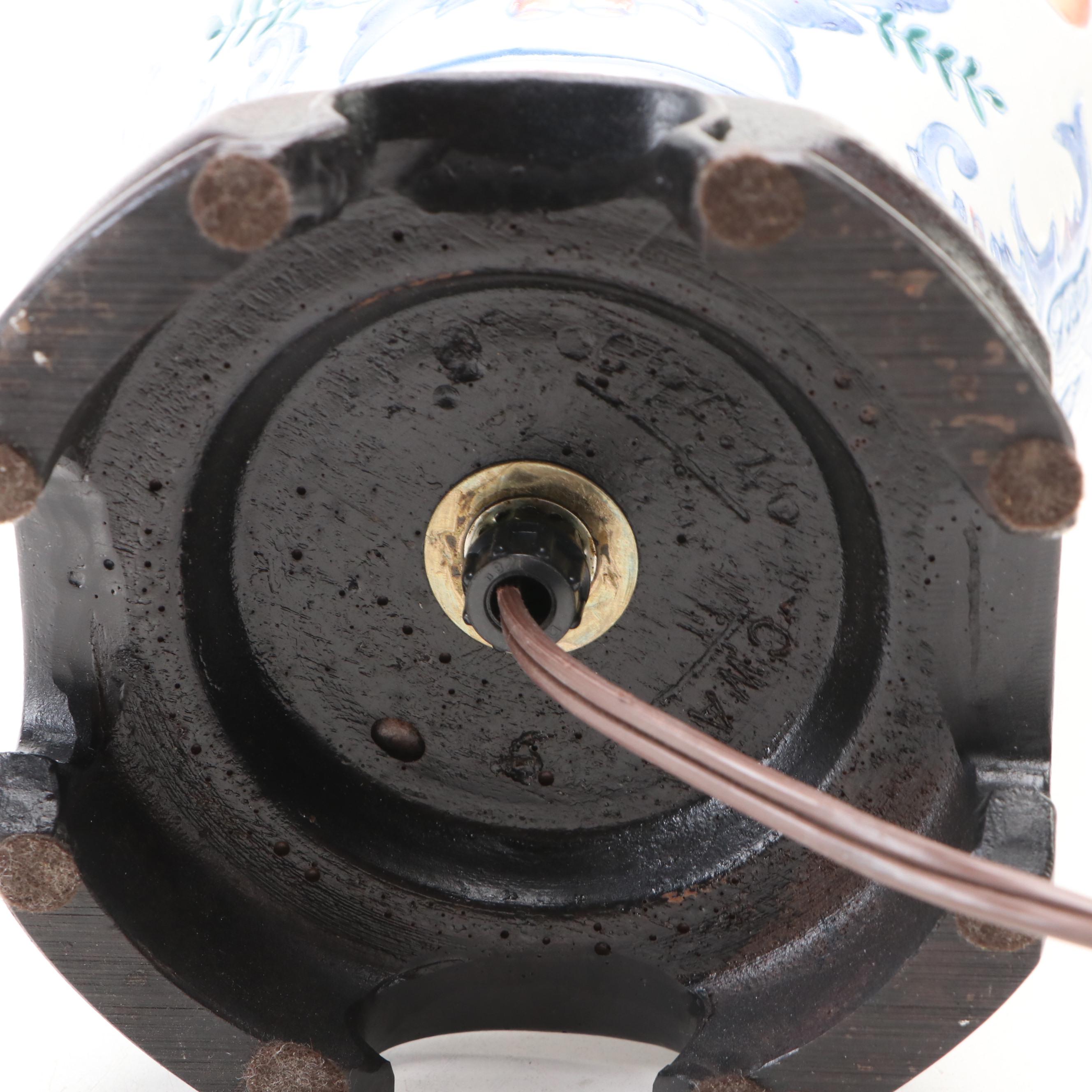 Bradburn Gallery Chinese Urn, Blue & White Jar & Porcelain Ginger Jar Lamps