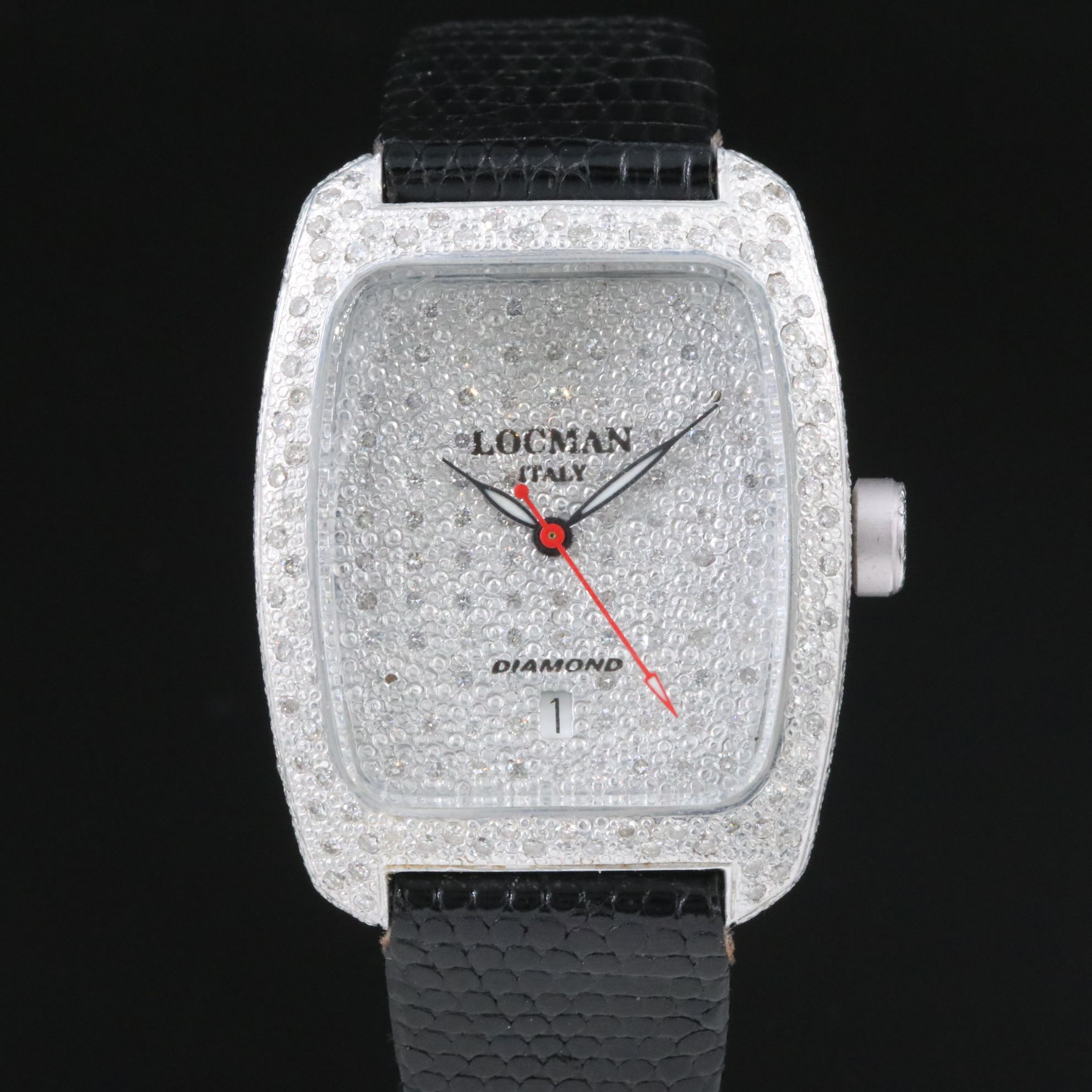 Locman 2.5 CTW Diamond & Aluminum Quartz Watch