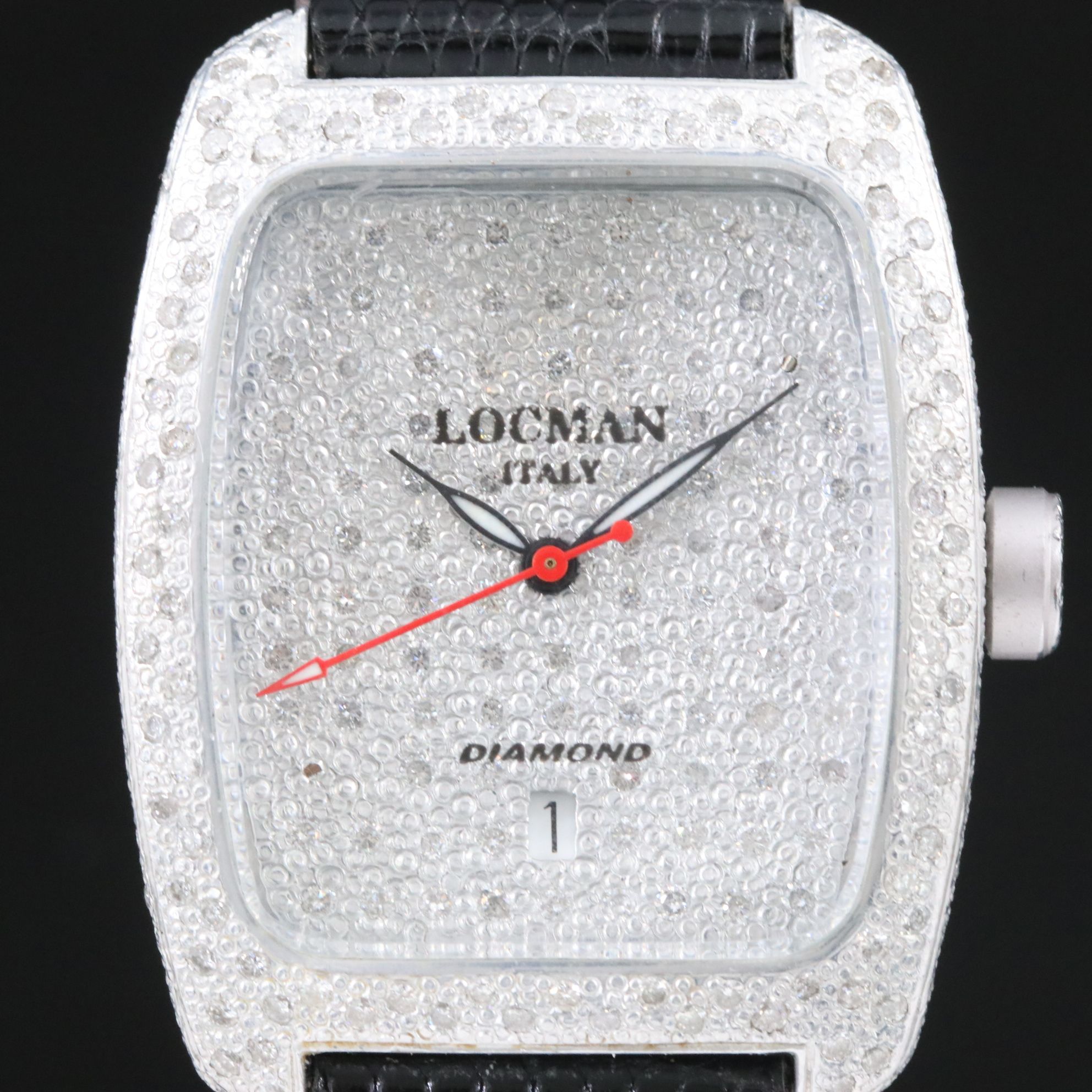 Locman 2.5 CTW Diamond & Aluminum Quartz Watch