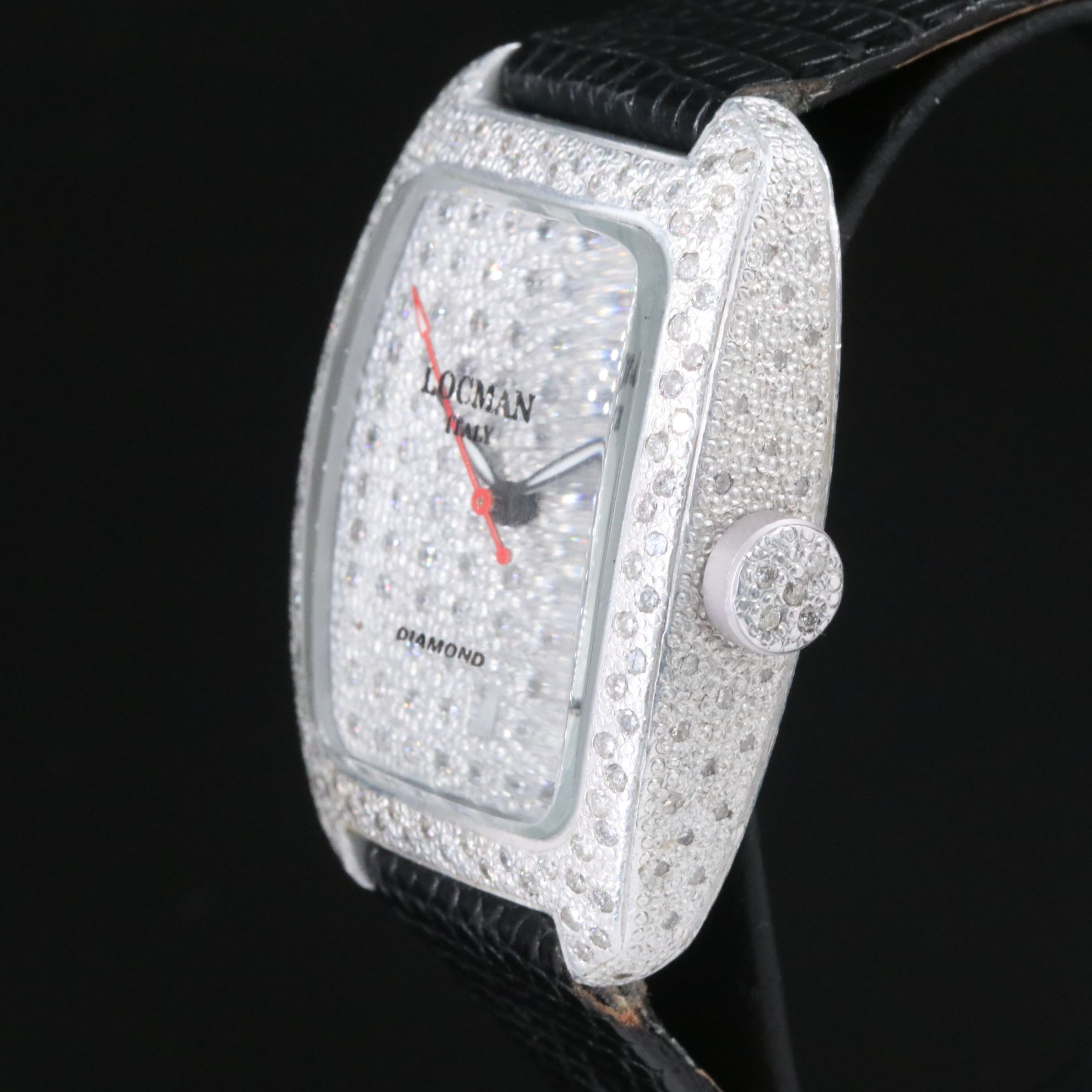Locman 2.5 CTW Diamond & Aluminum Quartz Watch
