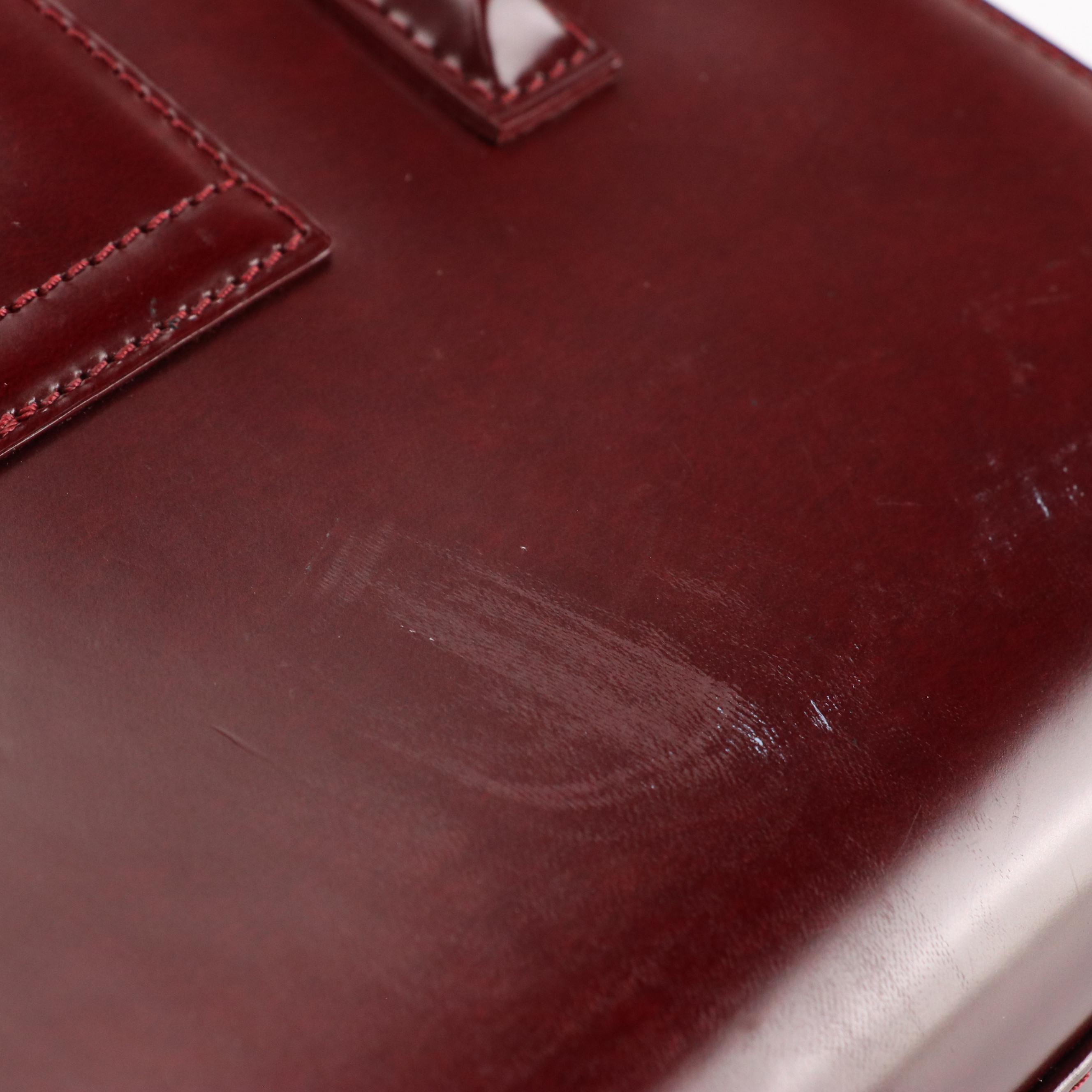 Cartier Panthère Cubic Handbag in Glazed Burgundy Leather