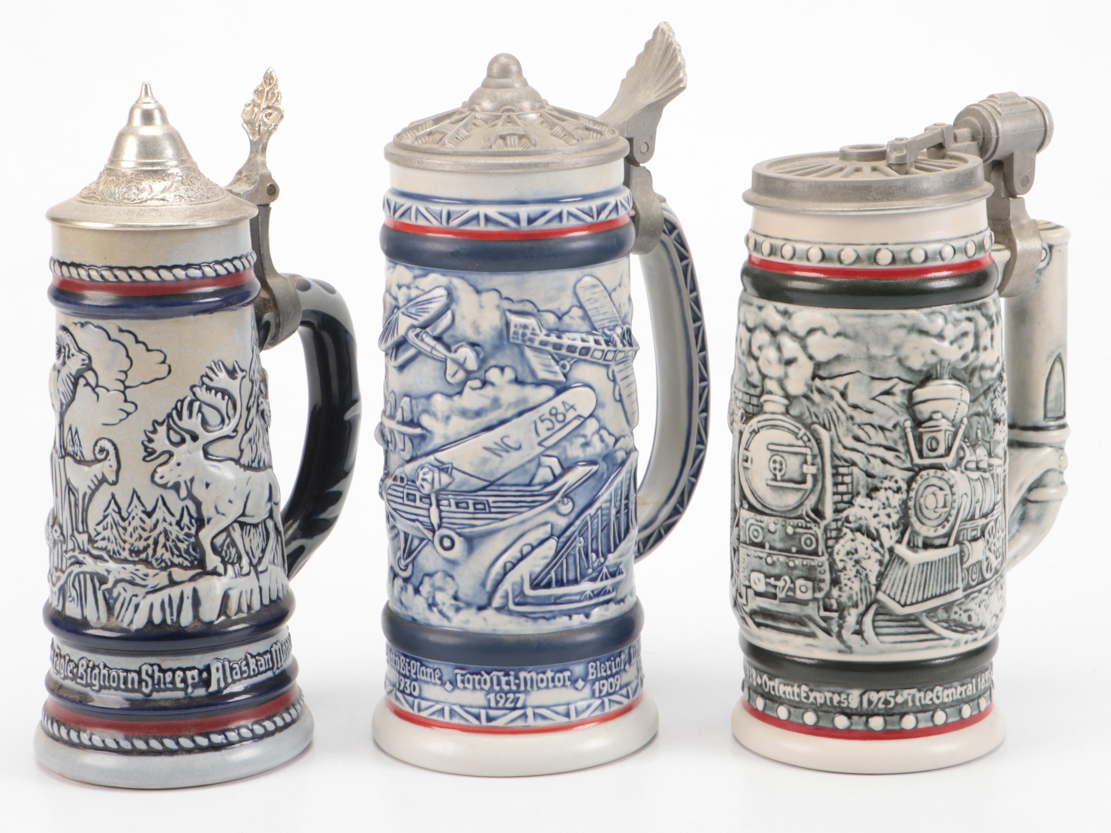 Ceramarte for Avon Stoneware Beer Steins, 1976–1982