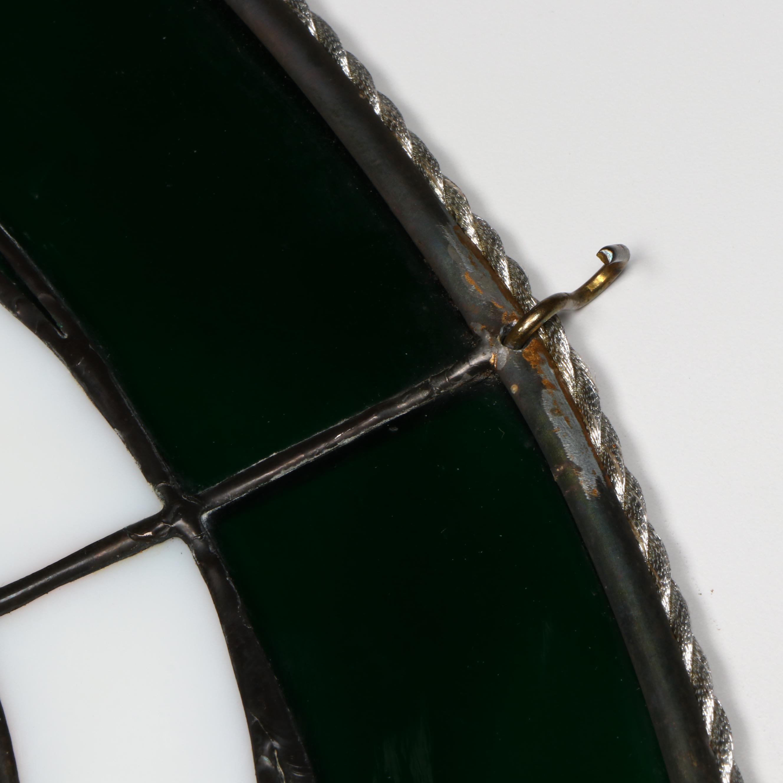 Celtic Knot Circular Stained Glass Window Panel