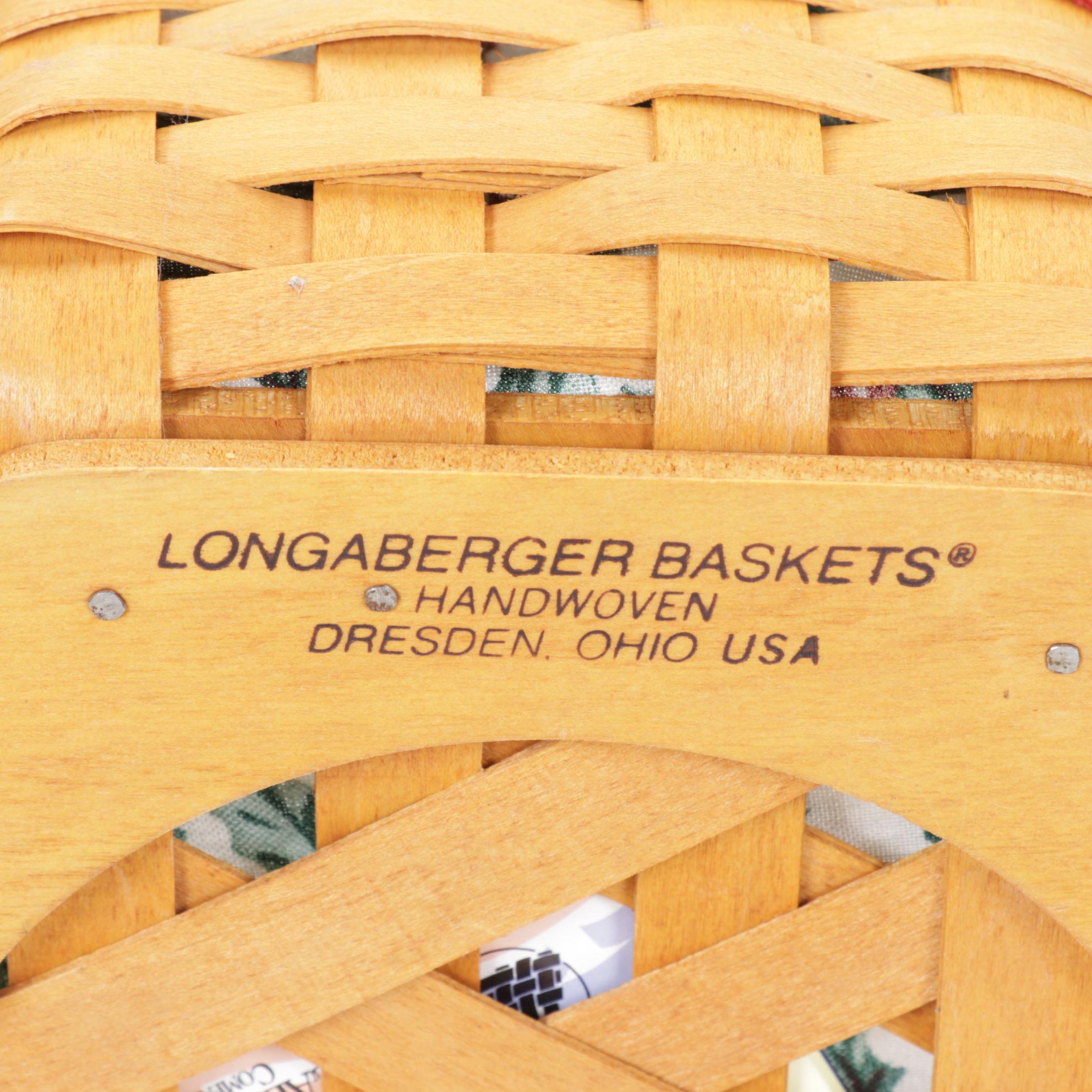 Longaberger Christmas Collection Woven Maple Baskets